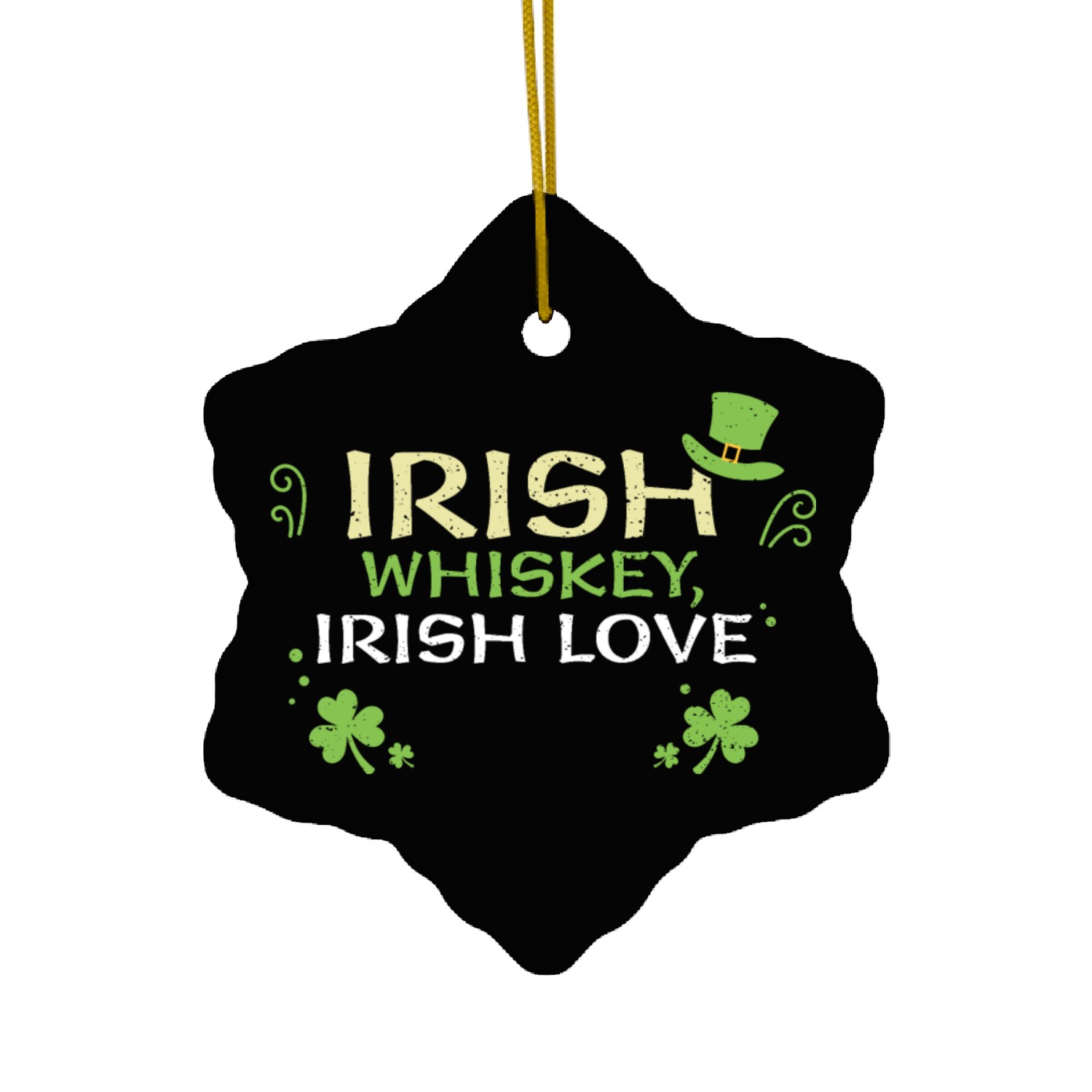 Irish whiskey, Irish love Ceramic Ornaments