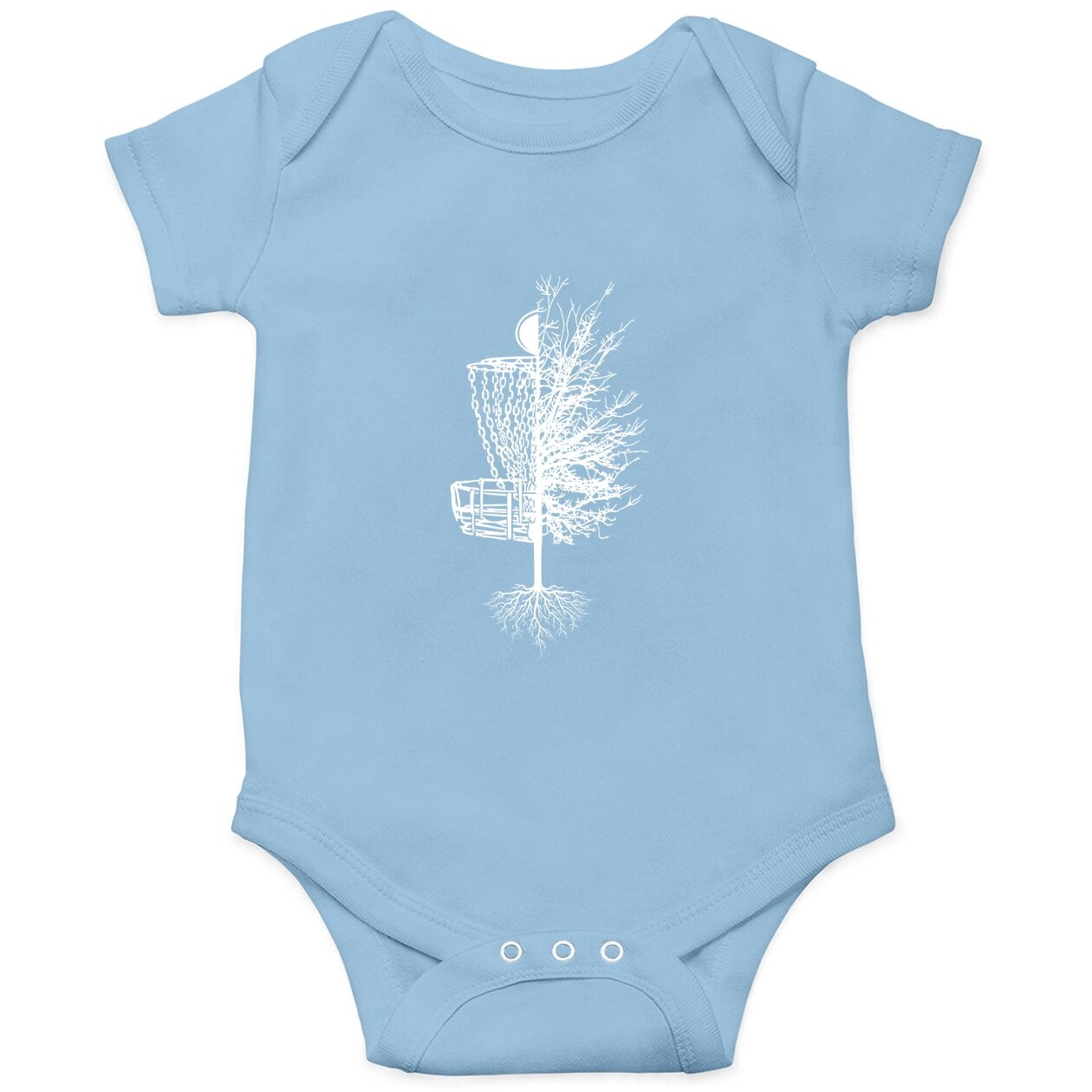 Disc Golf Baby Bodysuit Basket Tree Frisbee Golf Baby Bodysuit