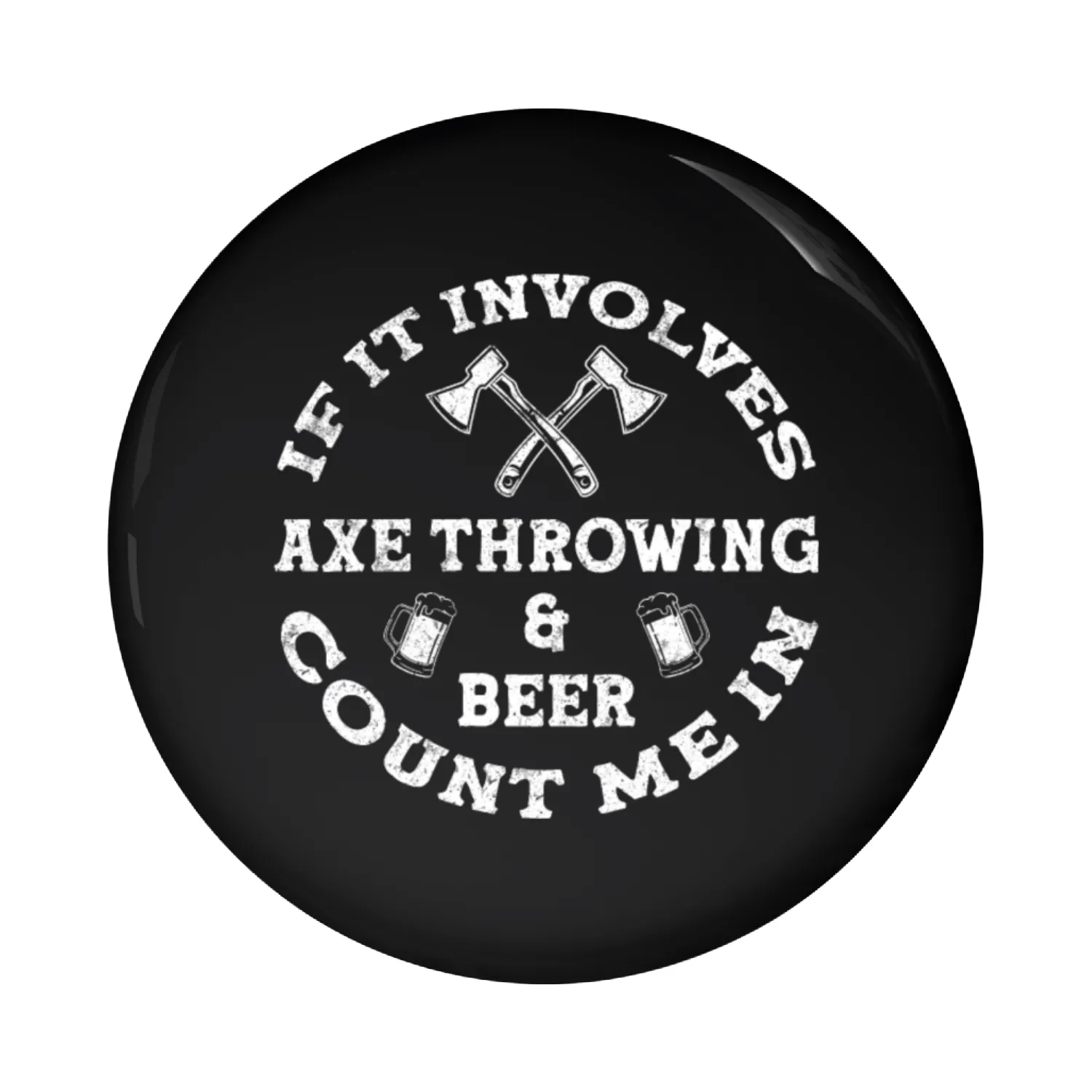 Axe Throwing Pin Buttons