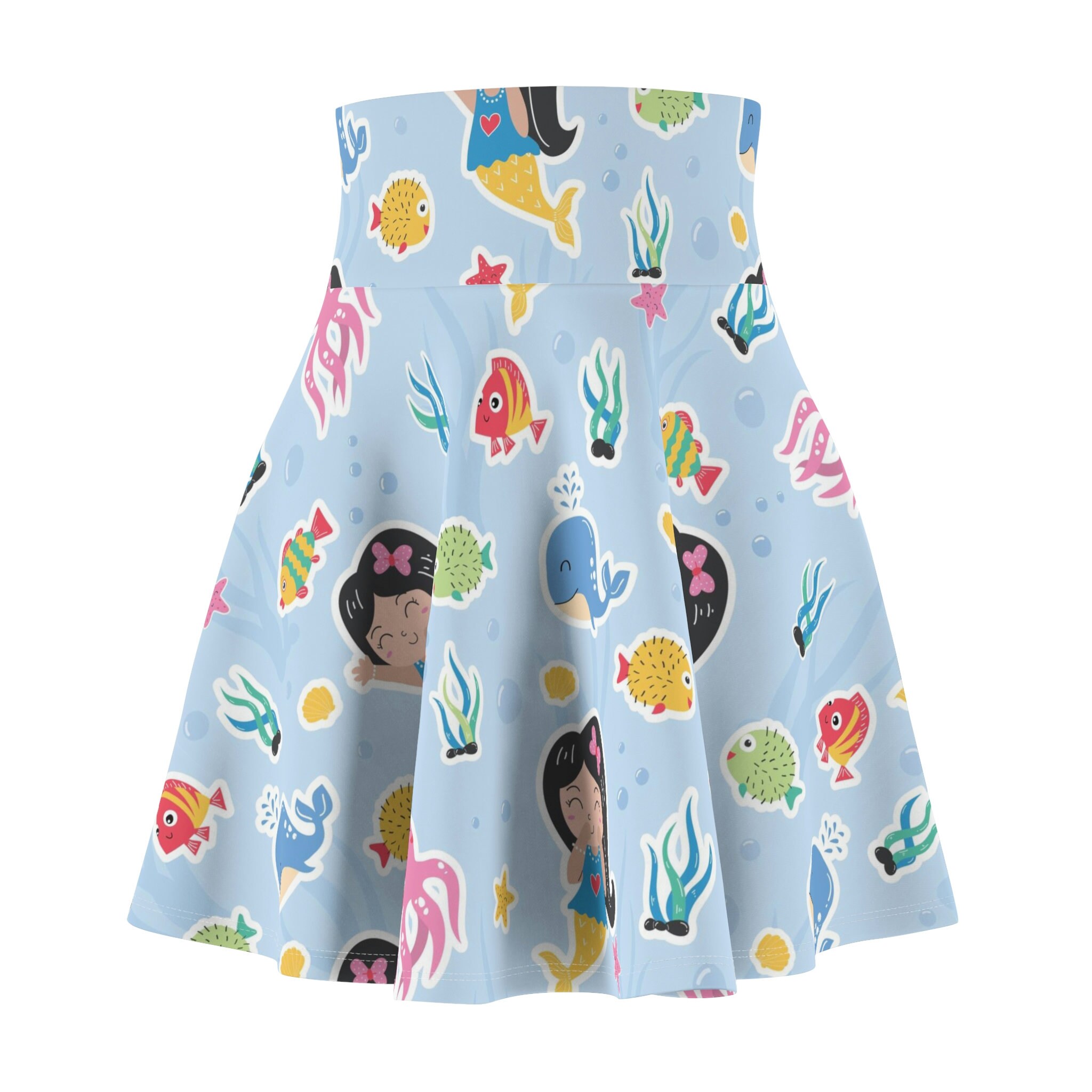 Cute Mermaid Women's Skater Skirt