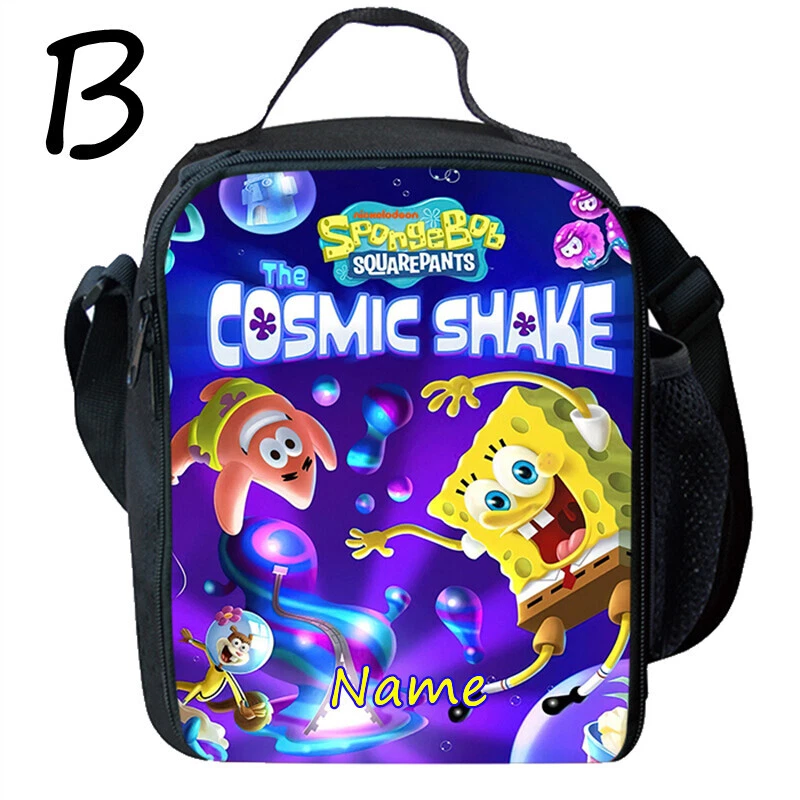 Spongebob Kids Lunch Bag, School Picnic Snack Travel Lunch Box