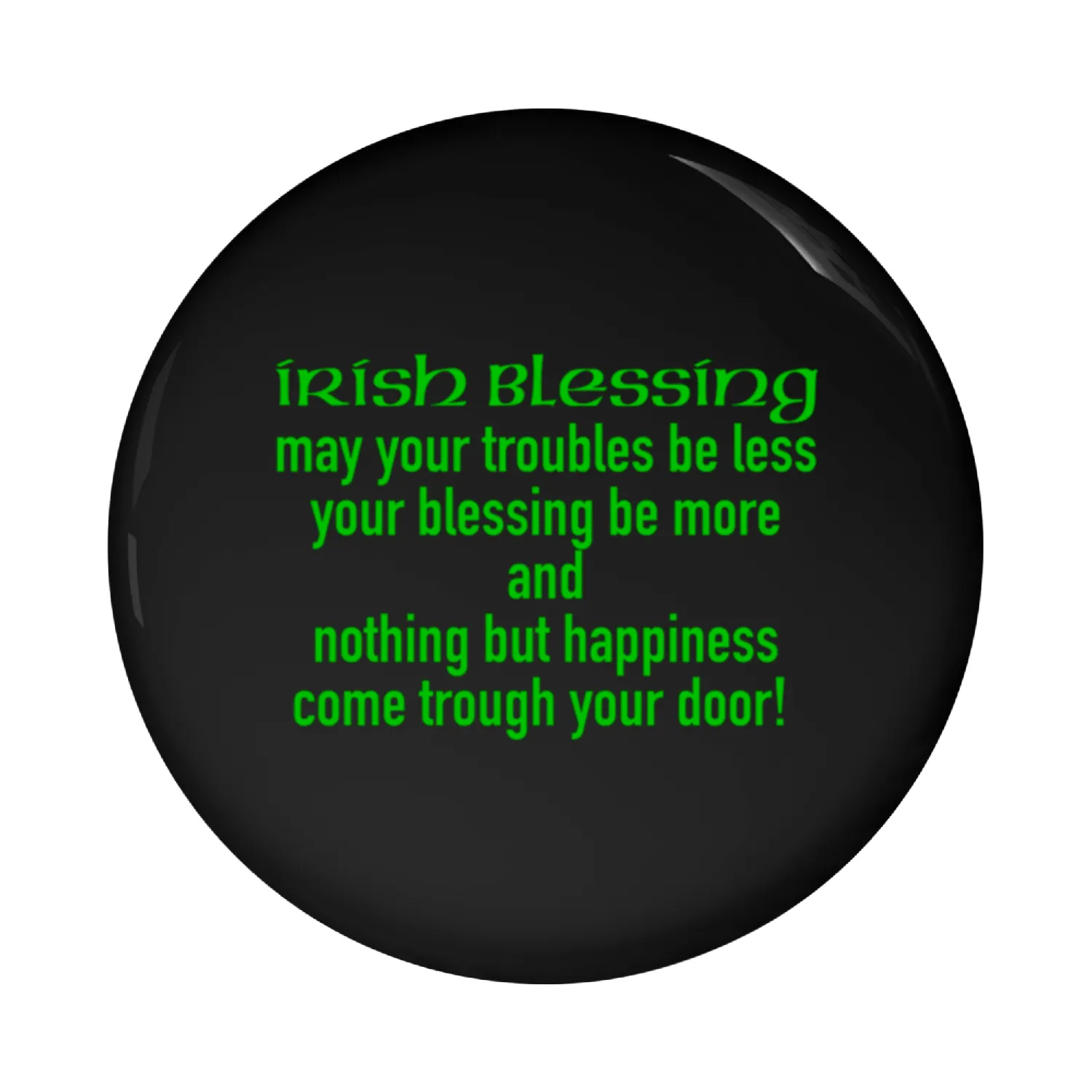 Irish Blessing Pin Buttons