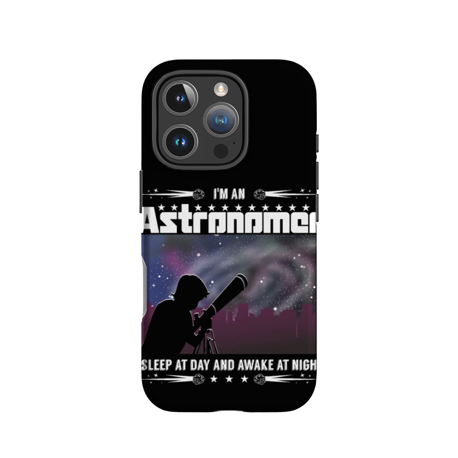 I sleep at day and awake at night IPhone Cases