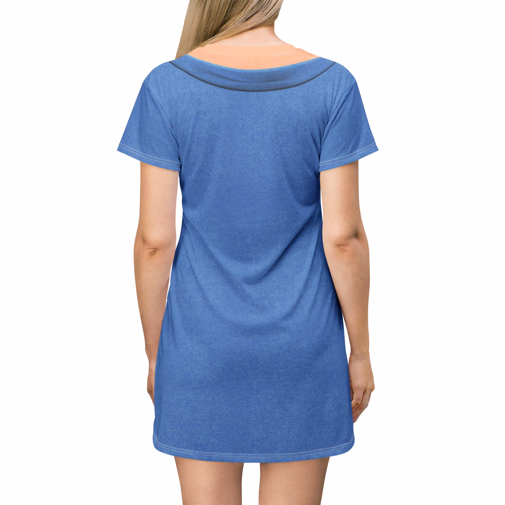 Starfleet Officer Blue Short Sleeve Dress, Federation Cosplay, Starships Apparel