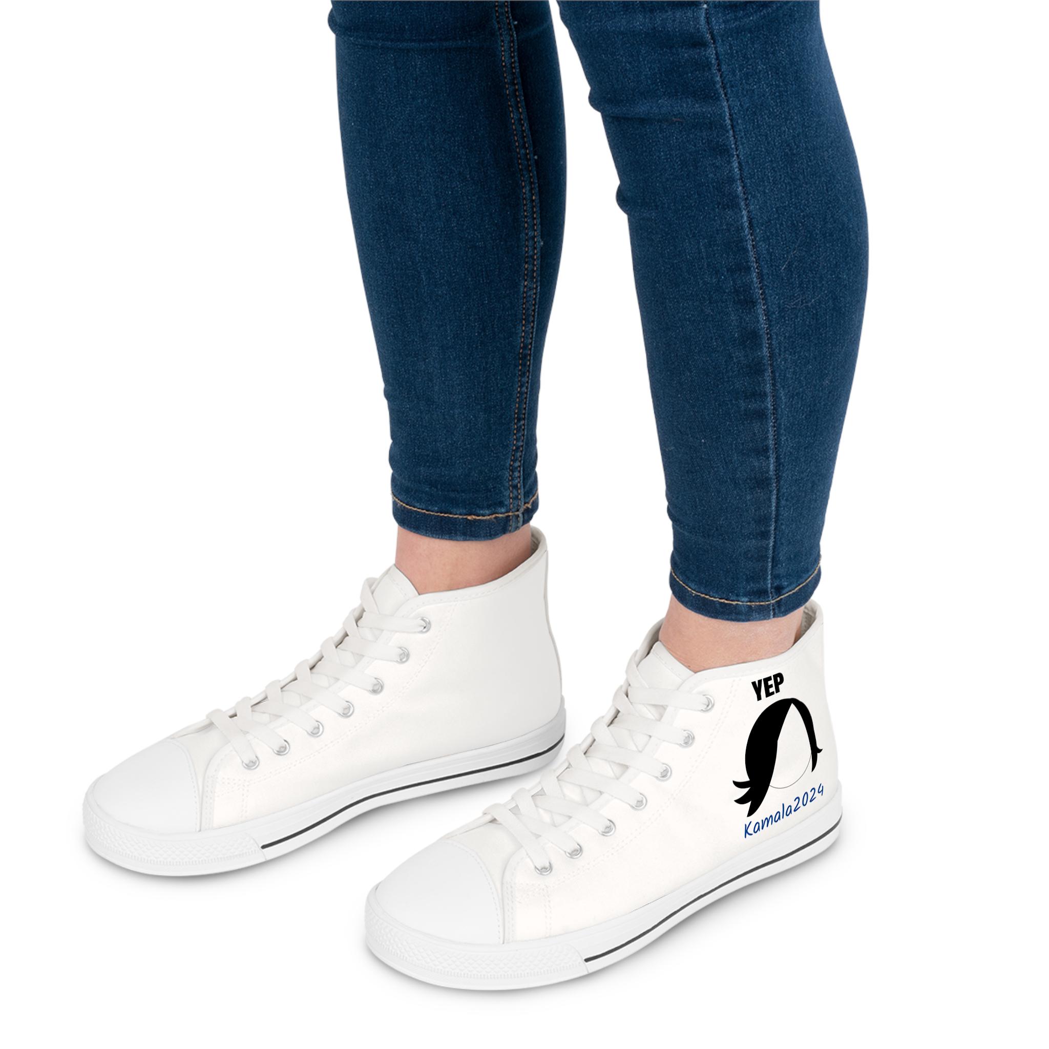 Kamala 2024 Yep-Nope Women's High Top Sneakers