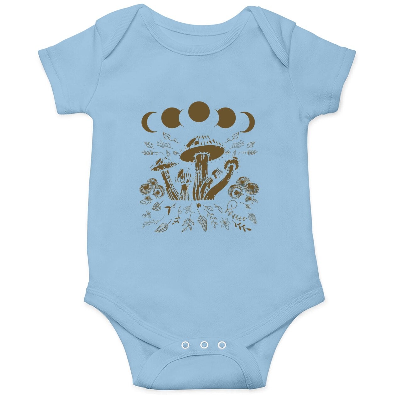 Goblincore Mushroom Foraging Alt Aesthetic Vintage Witchy Baby Bodysuit