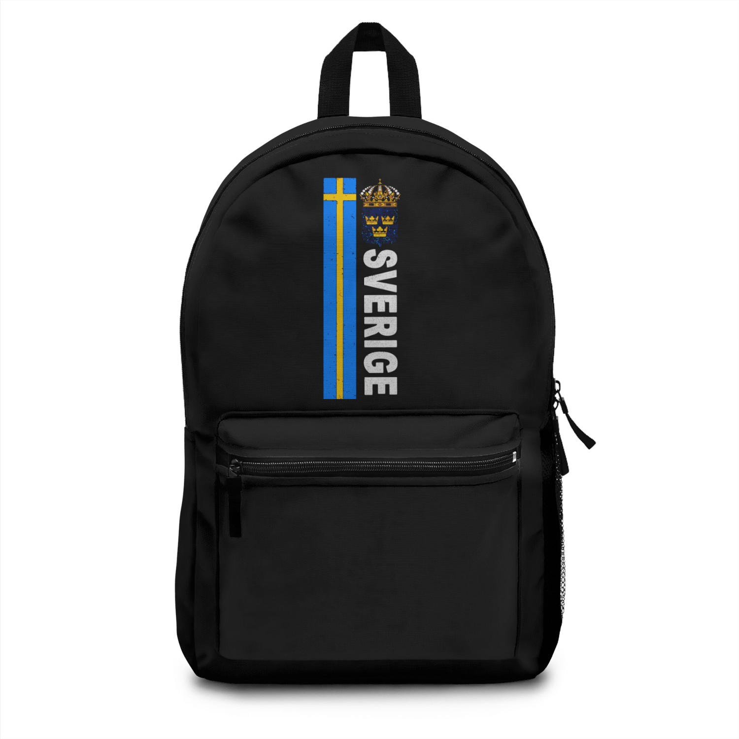 Swedish Language Sverige Left-Side Sporty Design Backpacks