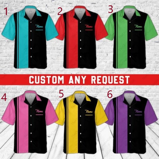Custom Name Bowling Pocket Hawaiian Shirt, Personalized Bowler Pocket Shirt, Matching Bowling Team Button Down, Bowling Lover Shirt