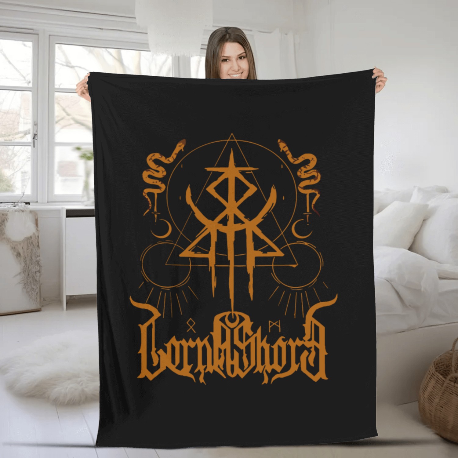 Lorna Shore Fleece Blankets Unisex Deathcore Band