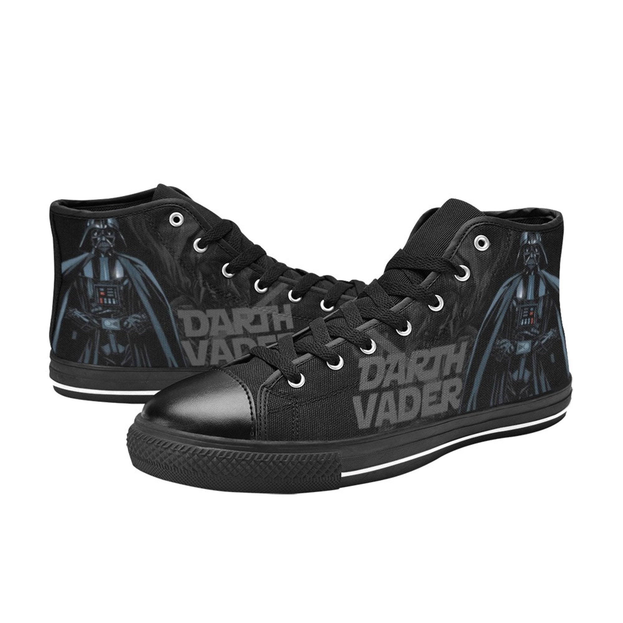 Darth Vaders Inspired High Top Canvas Shoes, Darth Vaders Sneakers, Star Wars High Top Sneakers