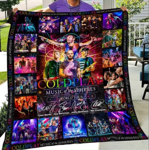 Cold Play Music Of The Spheres World Tour Fleece Blanket