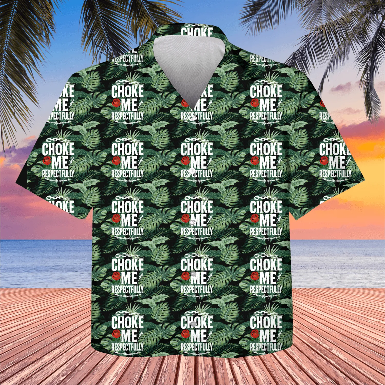 Respectful Choke Me Protest Design Kids Hawaiians