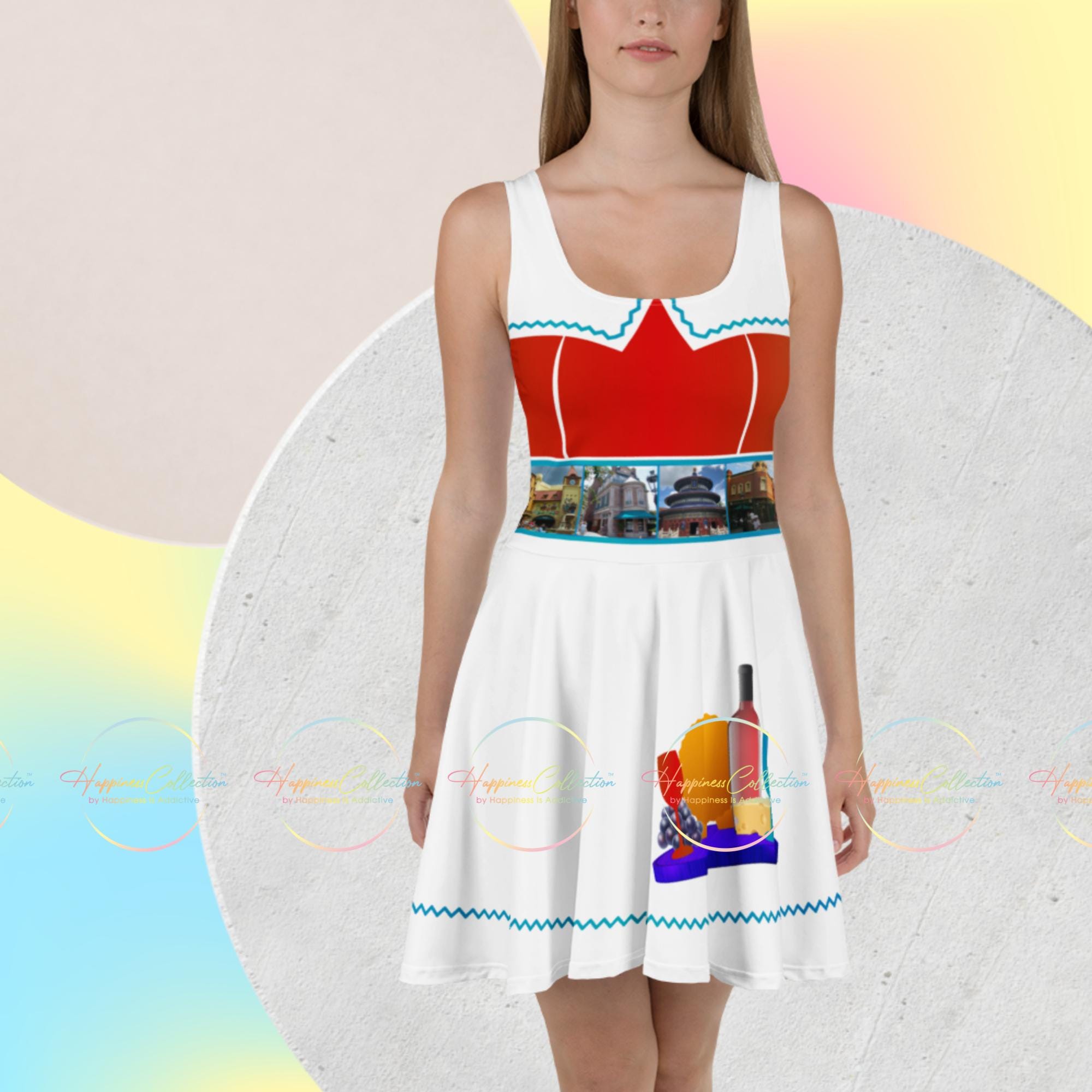 Wine and Dine Women's Skater Dress