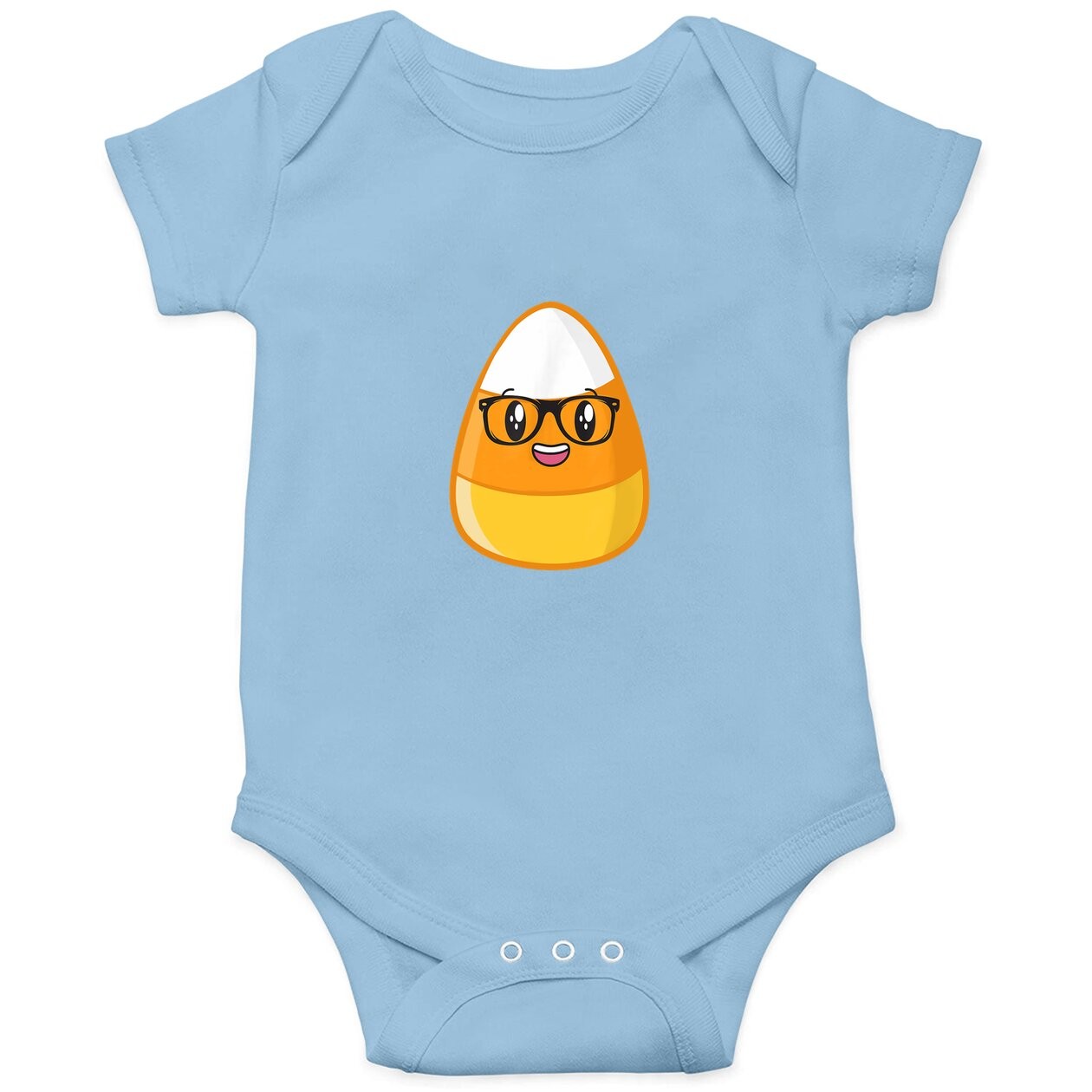 Halloween Candy Corn Nerd Baby Bodysuit