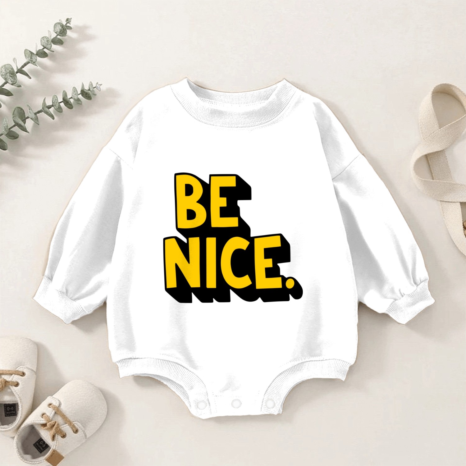 Be Nice Baby Romper Sweatshirts