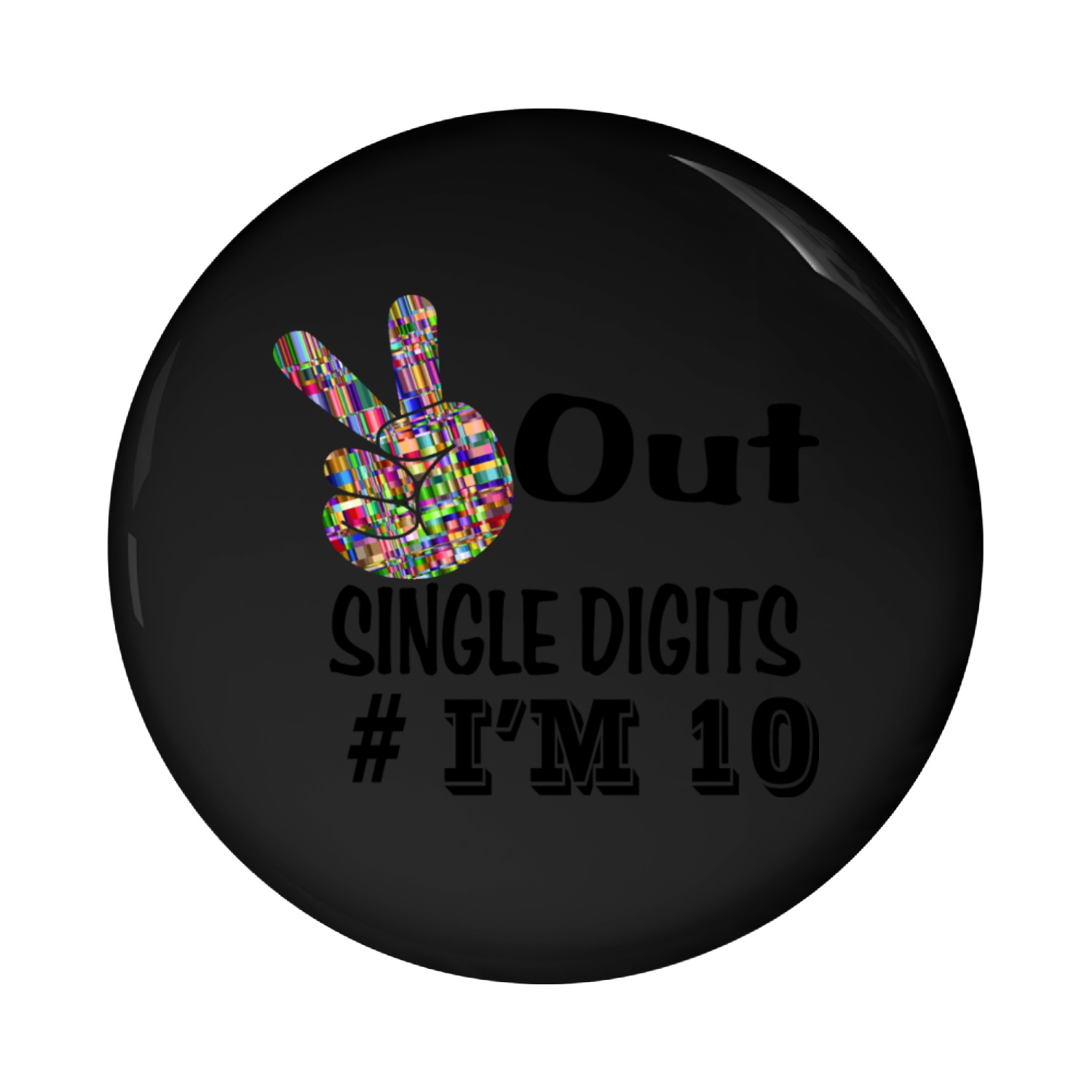 Peace out Pin Buttons