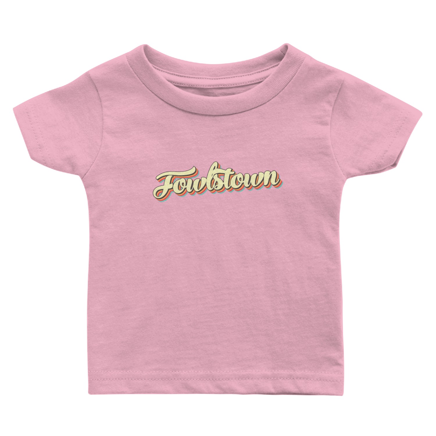 Fowlstown Baseball Font Baby T Shirts