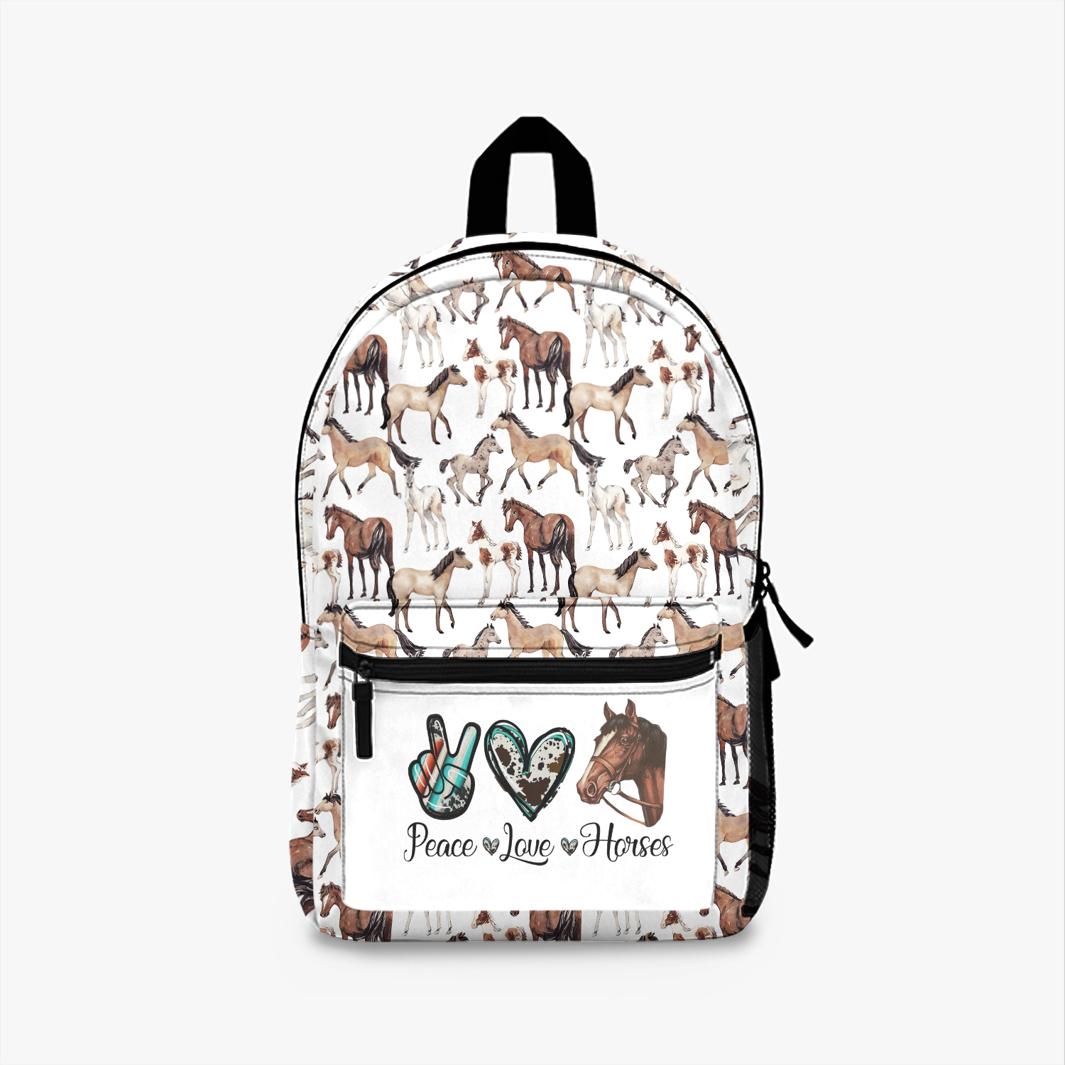 Horse Lover Backpack, Horses, Horse bag, school bag, back to school, book bags, travel bag, seasonal, gift ideas, school supplies, for her