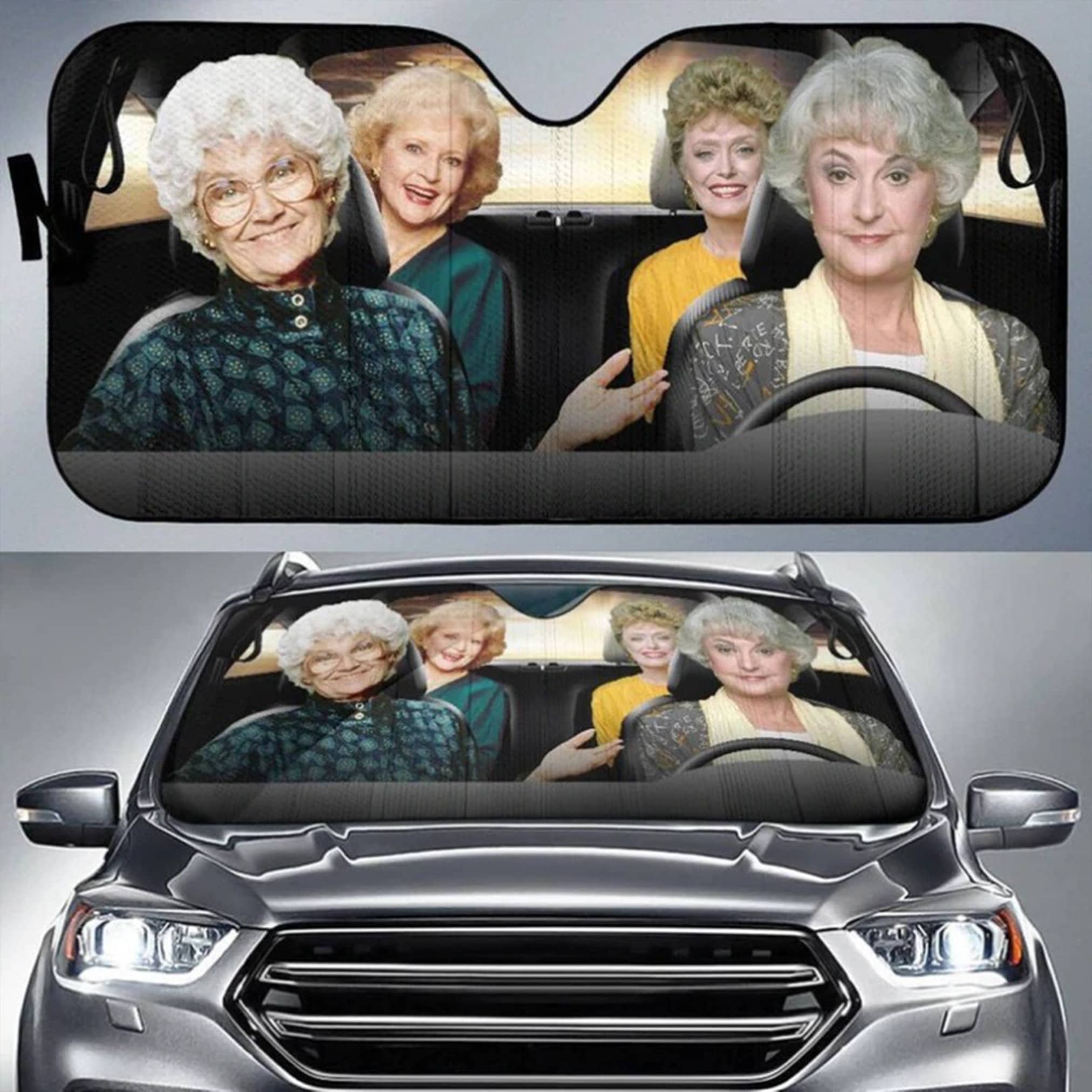 The Golden Girl Car Sun Shade, The Golden Girl Sunshade, Custom Car Accessory, Funny Car Sun Protector, New Car Gift