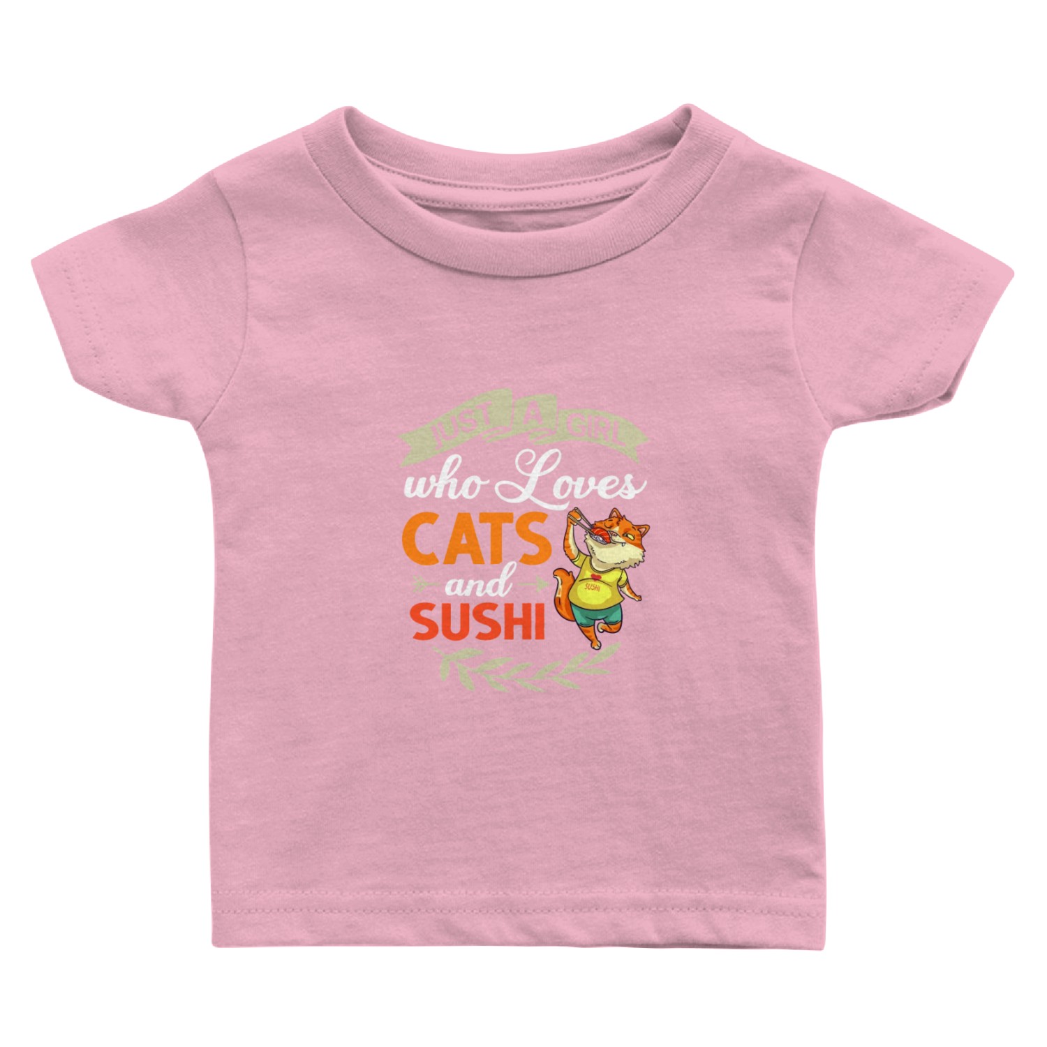 Cat Sushi Japanese Rice Roll Nigiri Bowl Maker Baby T Shirts