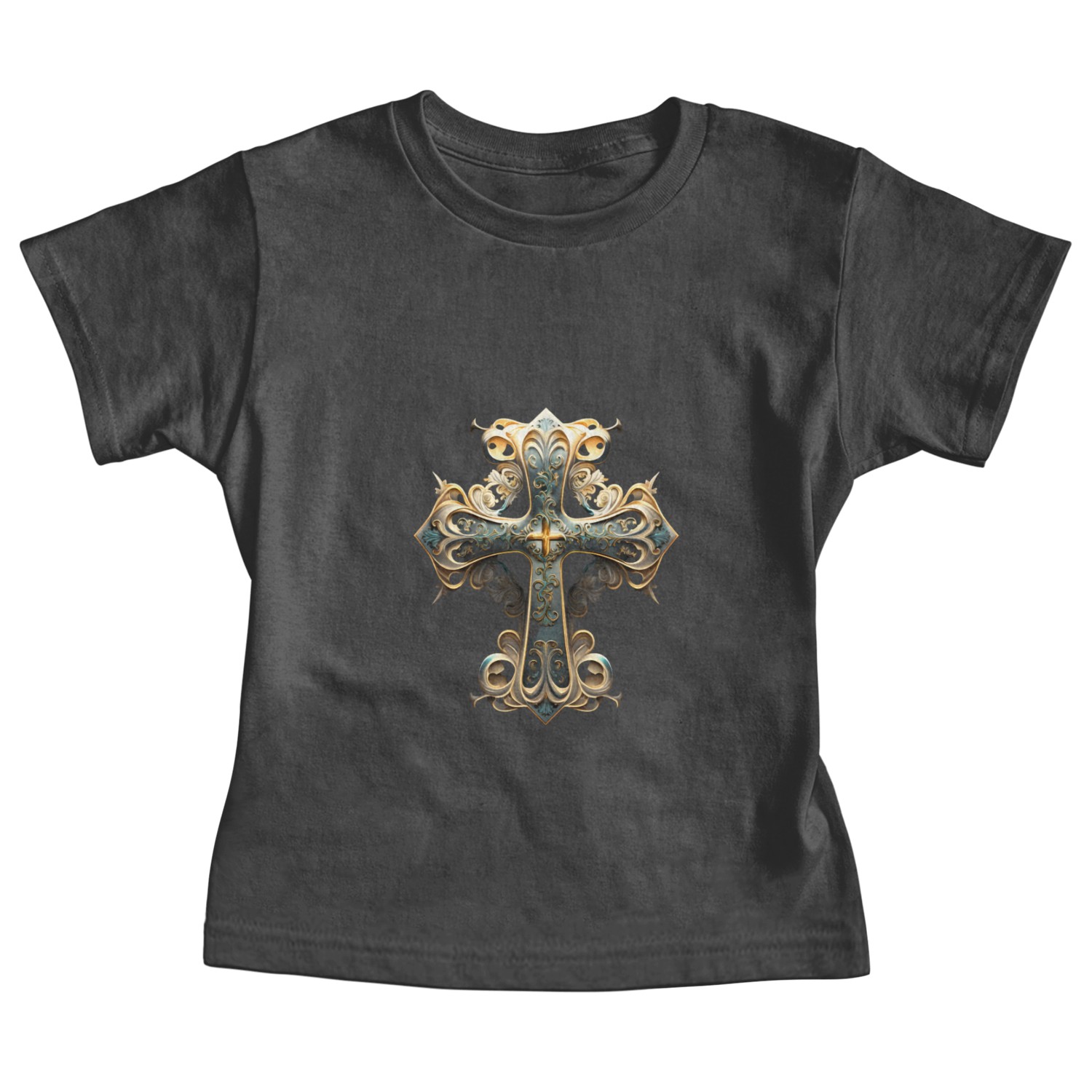 Jesus Cross Painting Baby Tees