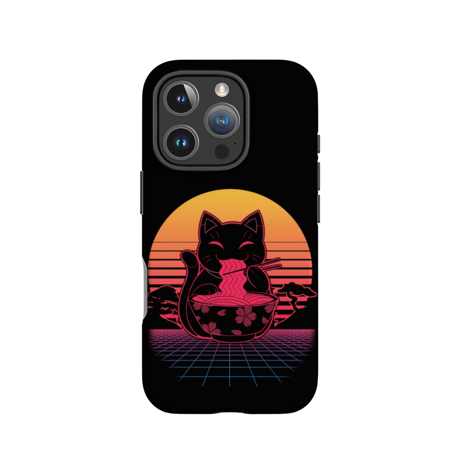 Kawaii Ra Neko Retro Cat Japanese Noodle Anime IPhone Cases