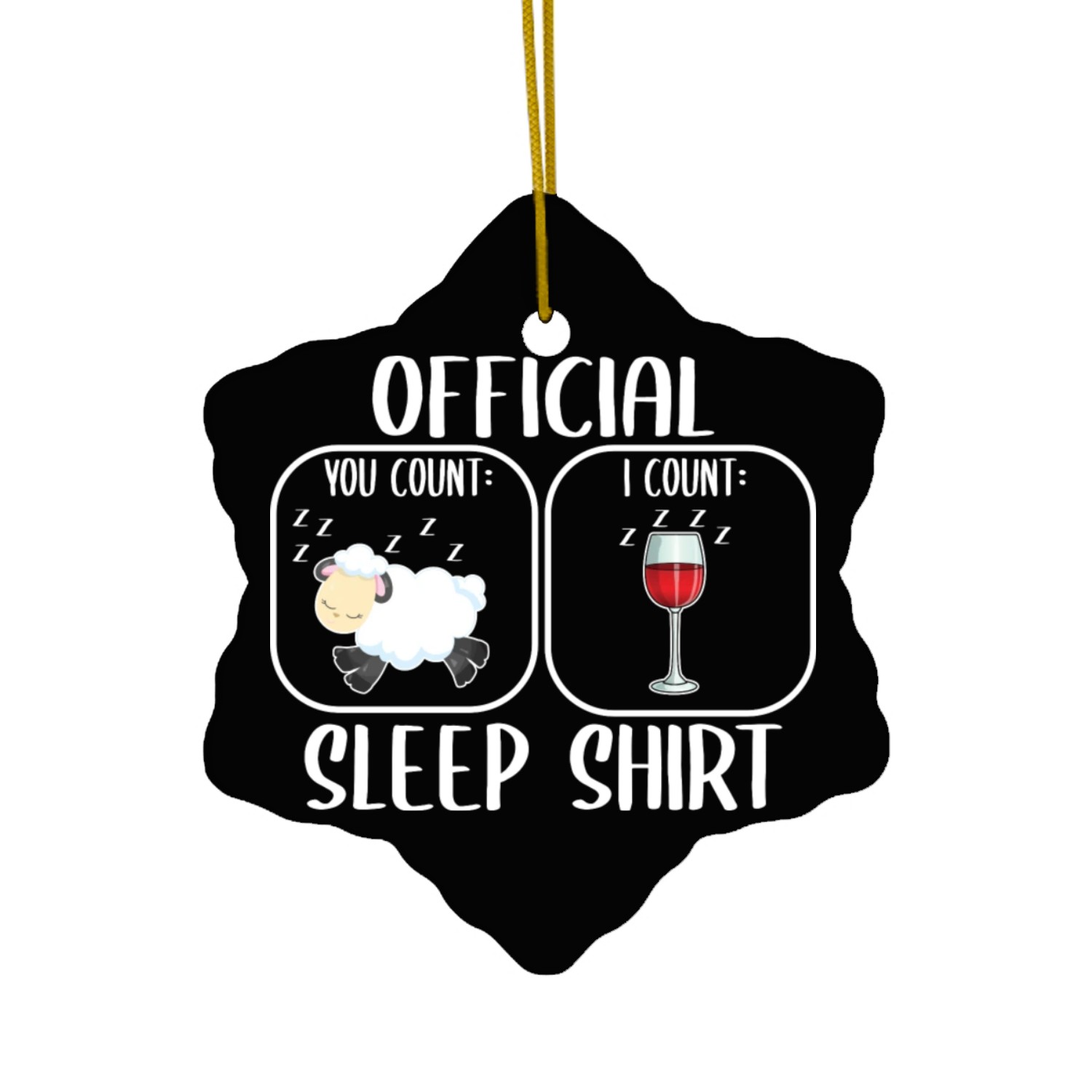 Wine Sleep Counting Sheep Ceramic Ornaments