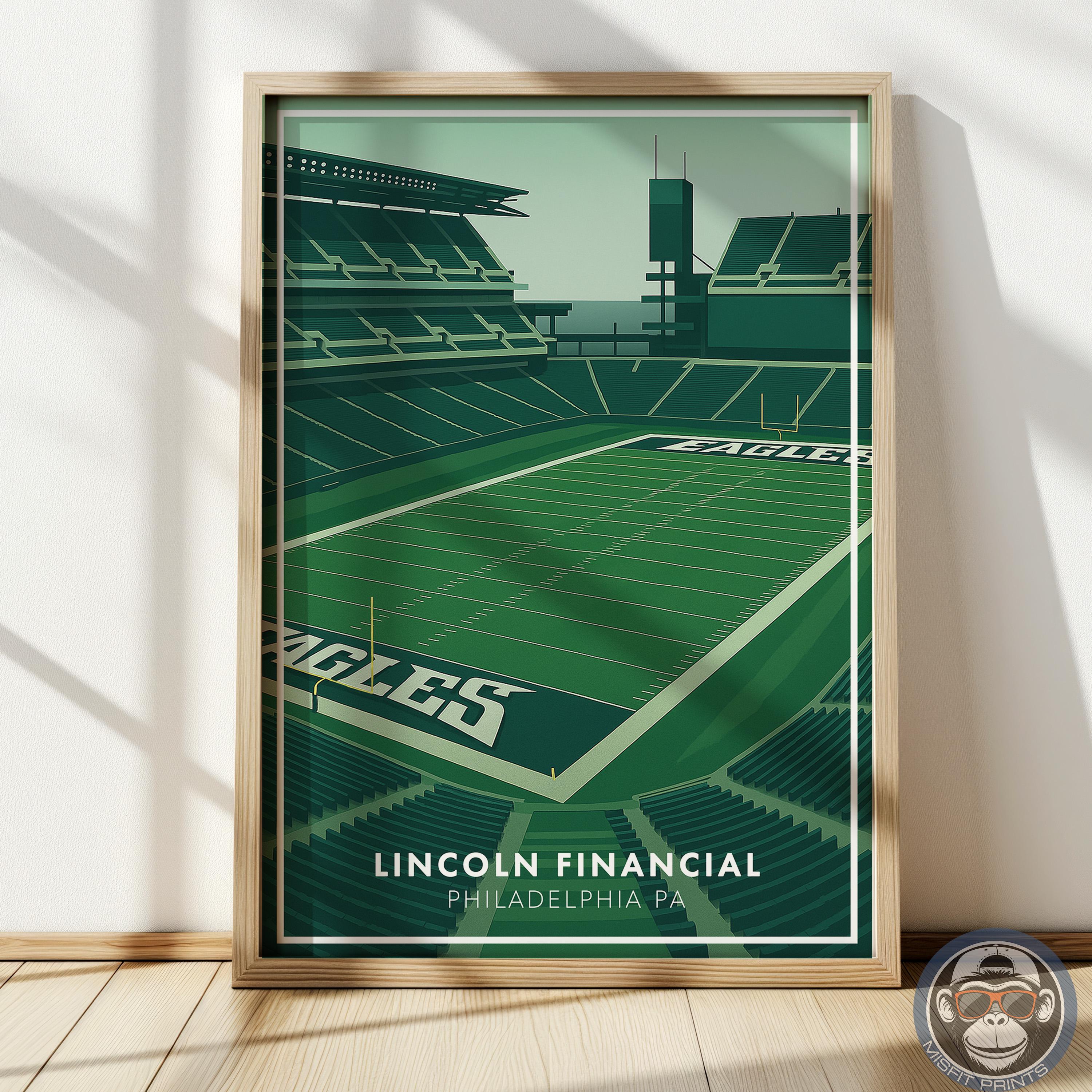 Lincoln Financial Field Poster - Philadelphia Football Stadium Wall Art