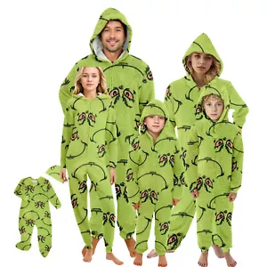 Funny Character Hooded Jumpsuit | Christmas Pajama Outfits | Family Matching Pajamas