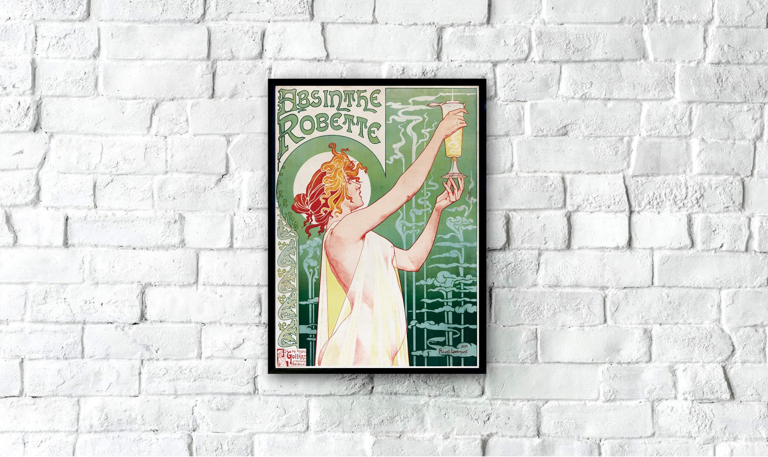 Absinthe Robette 1896 By Henri Privat-Livemont Poster
