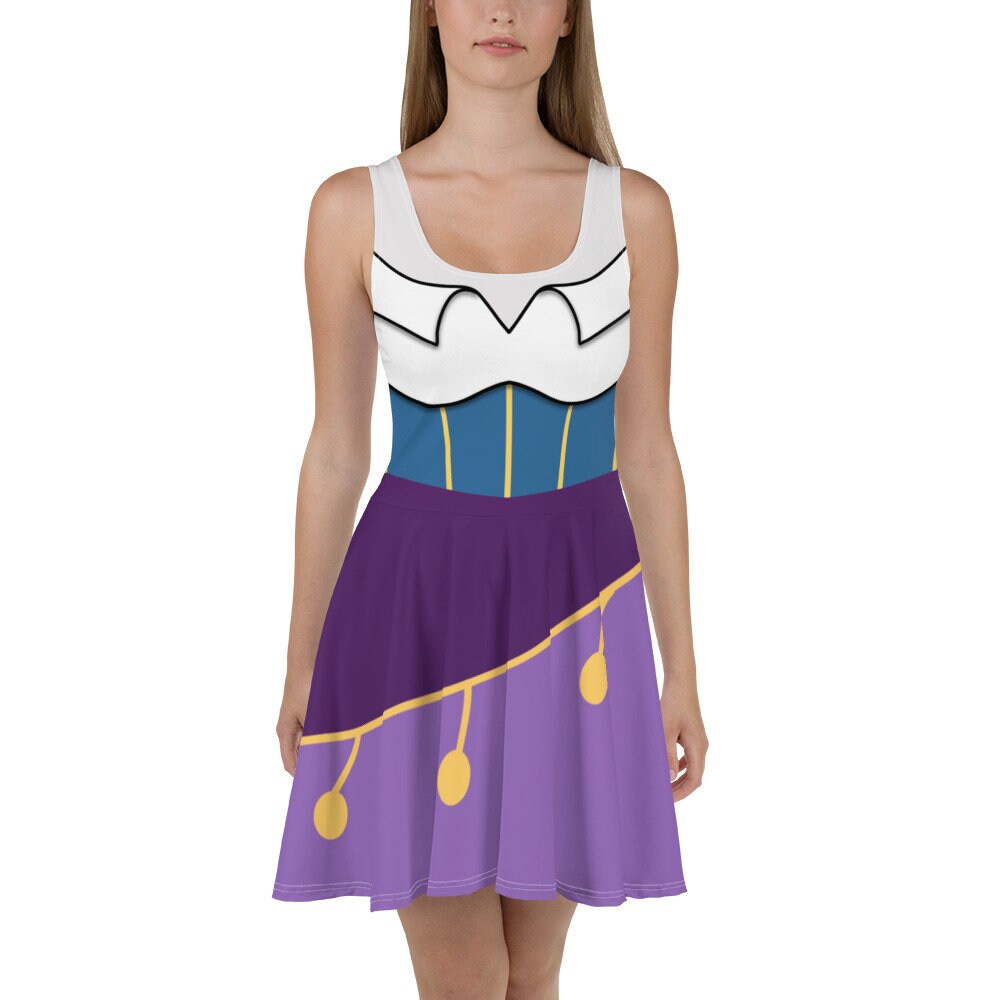 Esmeralda Cosplay Skater Dress / Running Costume