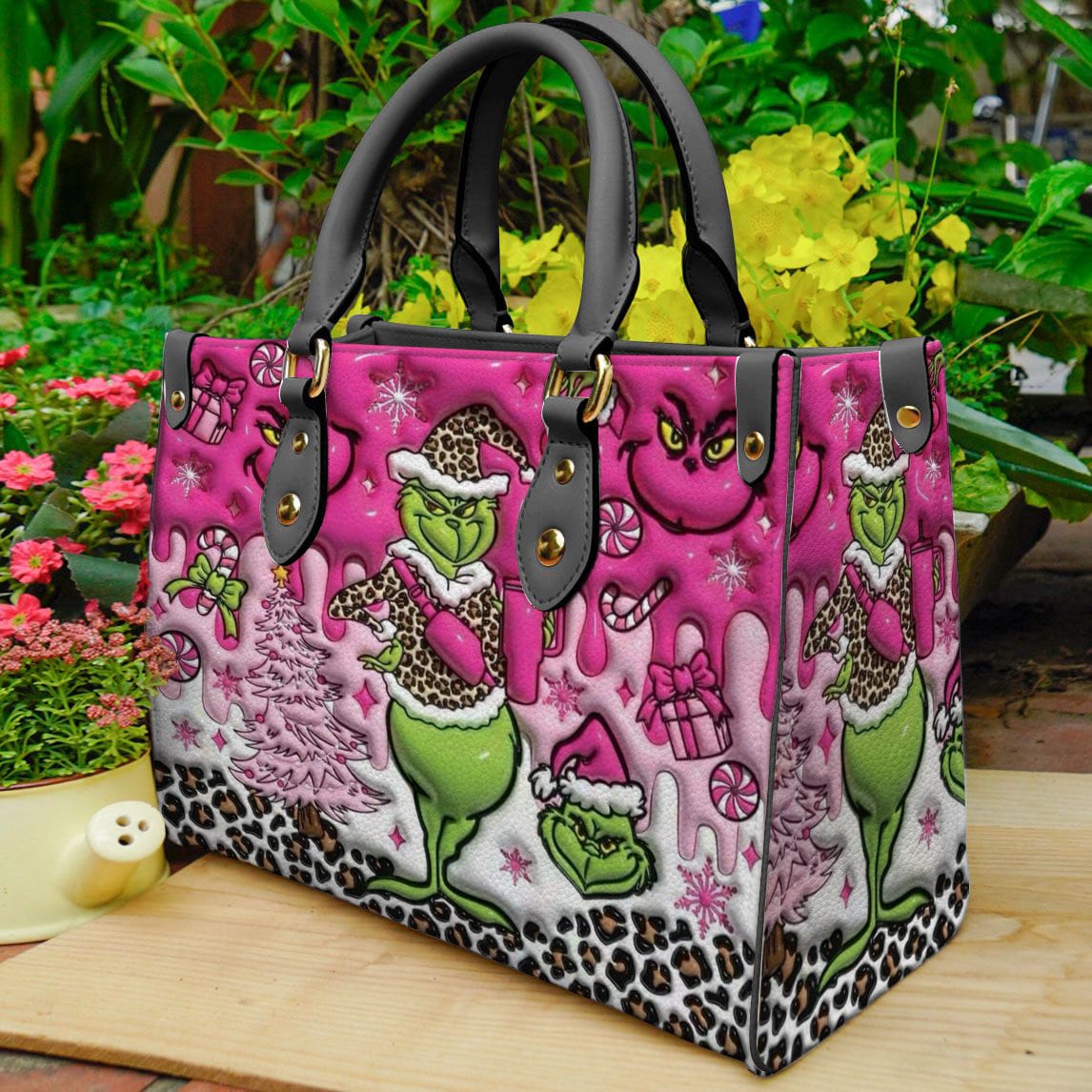 funny character Leather Bag Handbag, funny character Women Purses, funny character Lovers Handbag, Shopping Bag, funny character Fans Gift