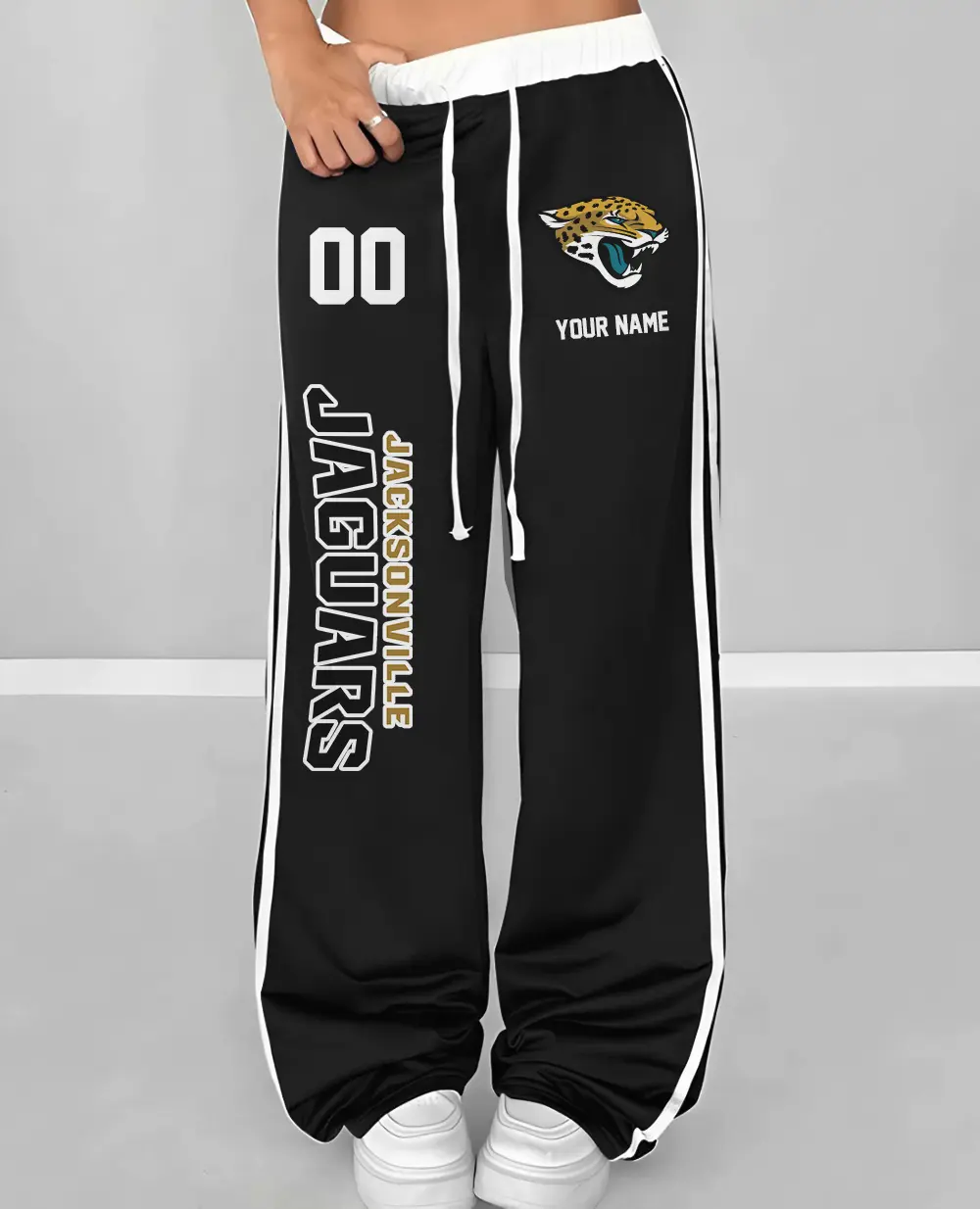 Jacksonville Jaguars Personalized Wide Leg Lounge Pants