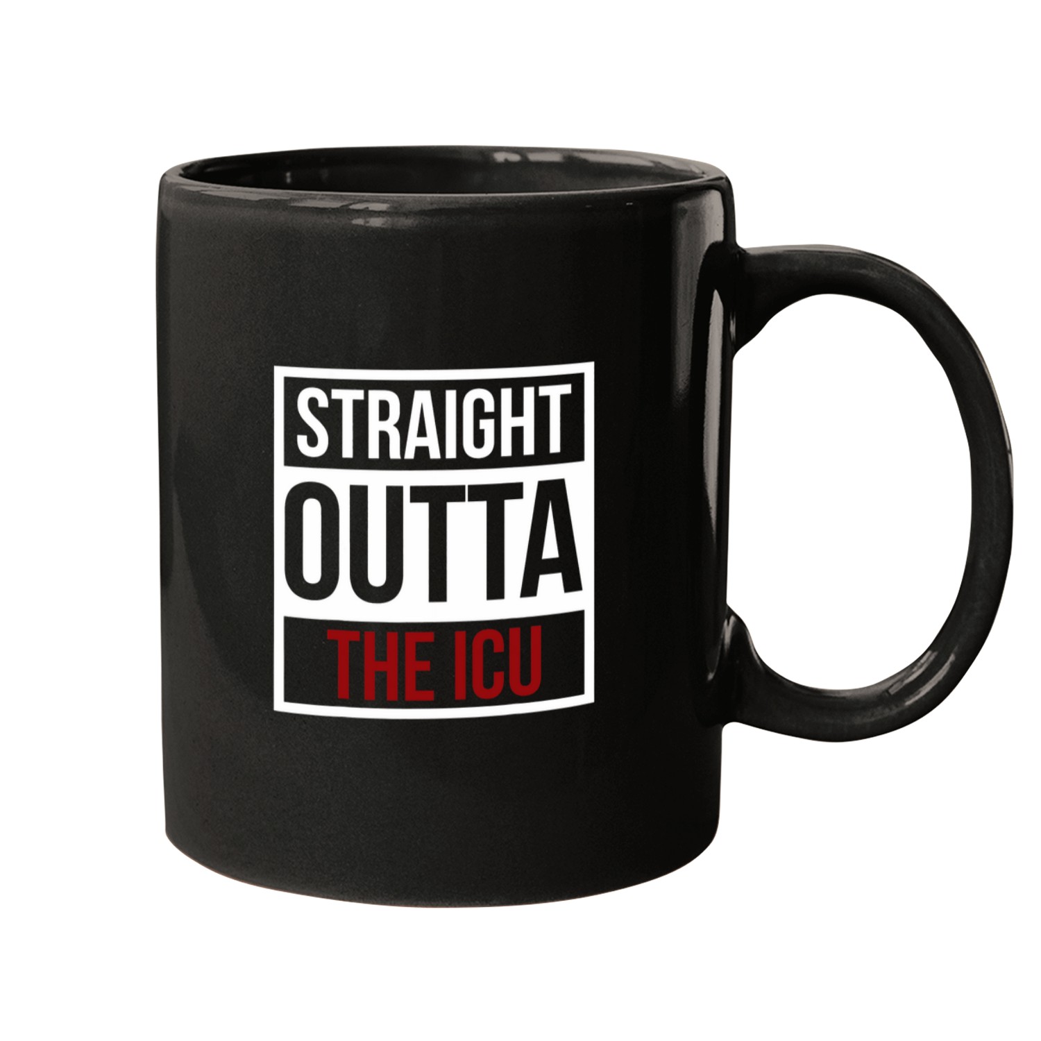 Straight Outta ICU nurses Get Well Soon Surgeon Mugs