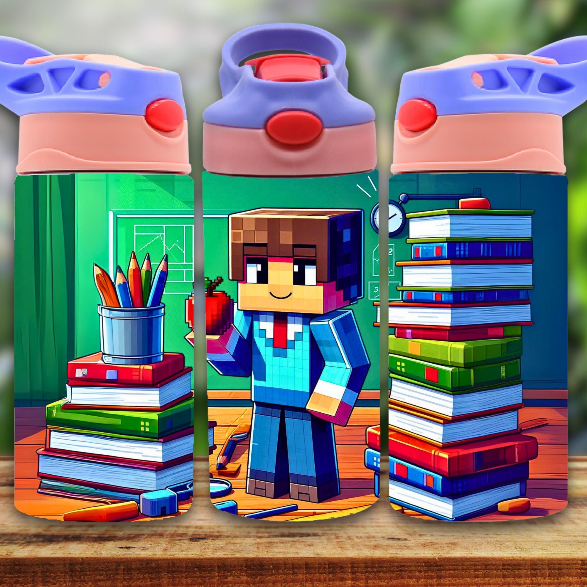 12 oz Gamer Back To School Tumbler Wrap, Kids Tumbler Wrap Design, Sippy Cup Flip Top