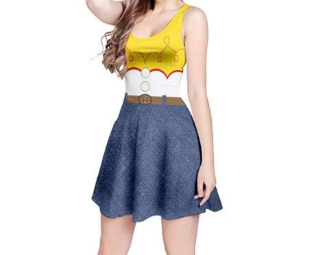 Toy story Jessie DRESS with belt - Jessie Costume for Woman - Toy Story - Adult Jessie Costume - Toy Story Costume for Woman - Cowgirl