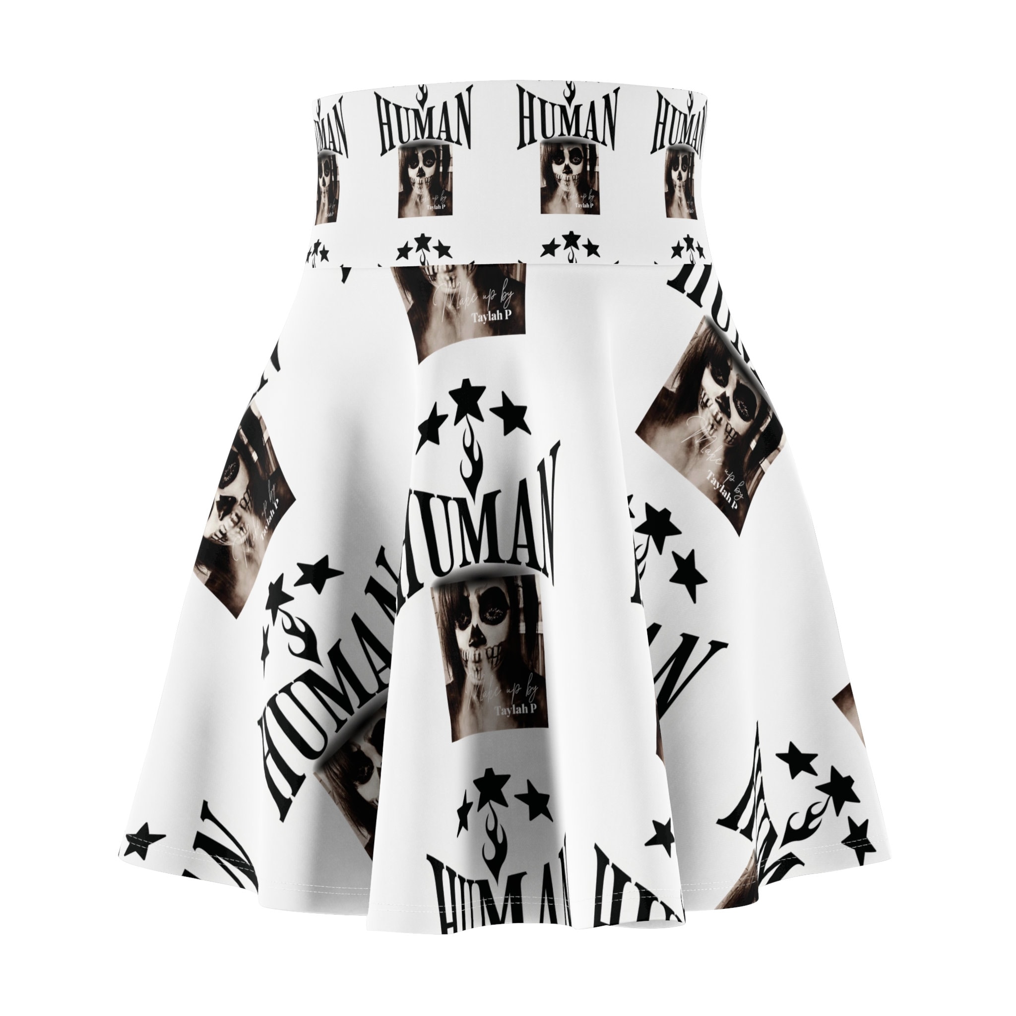 Goth Women's Skater Skirt, featuring original art by Vistoso Bosses own Taylah P