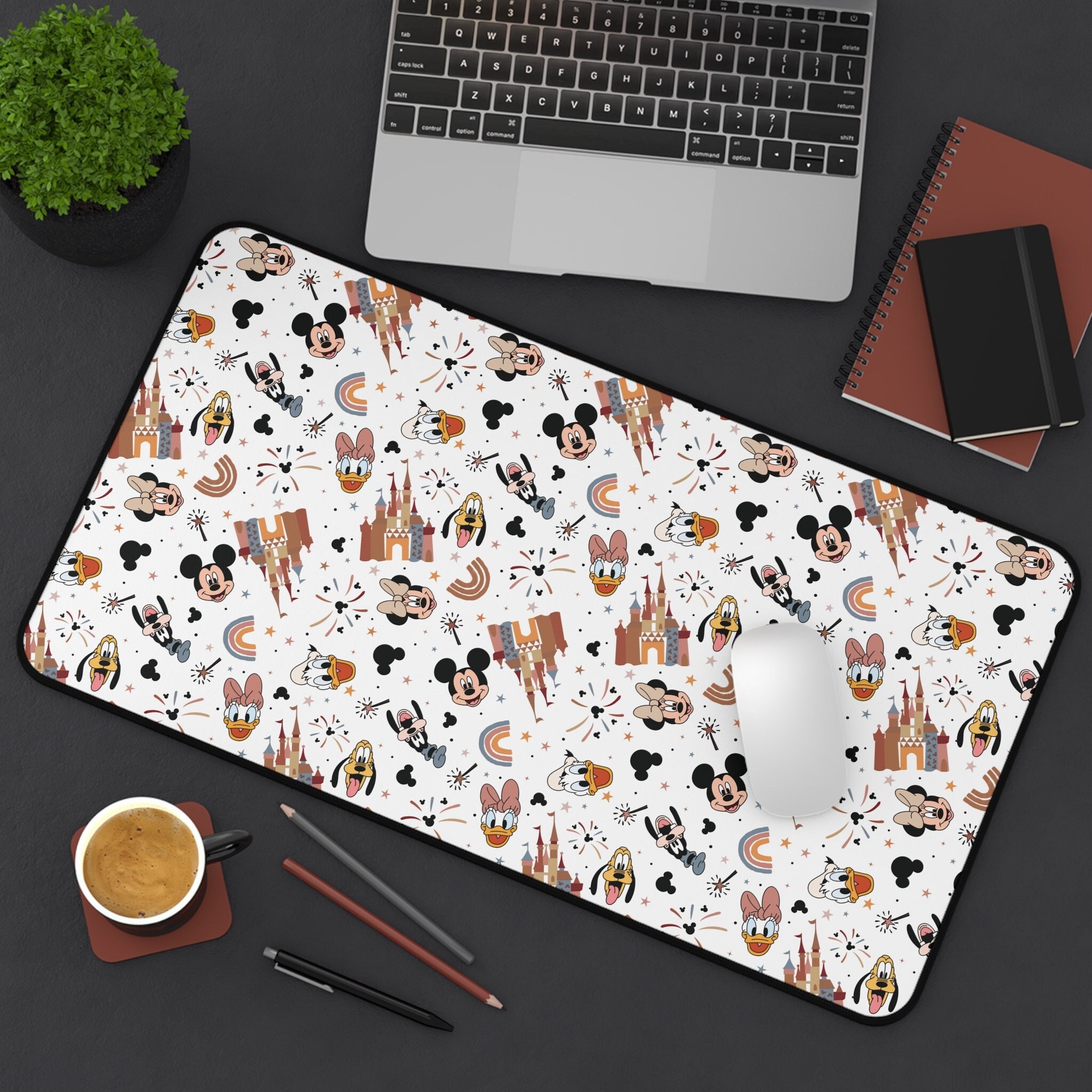 Magical Castle Desk Mat, Cute Desk Mat, Office Mouse Pad, These are my favorite things Desk Mat, Magic Kingdom Desk Mat, Here For The Snacks