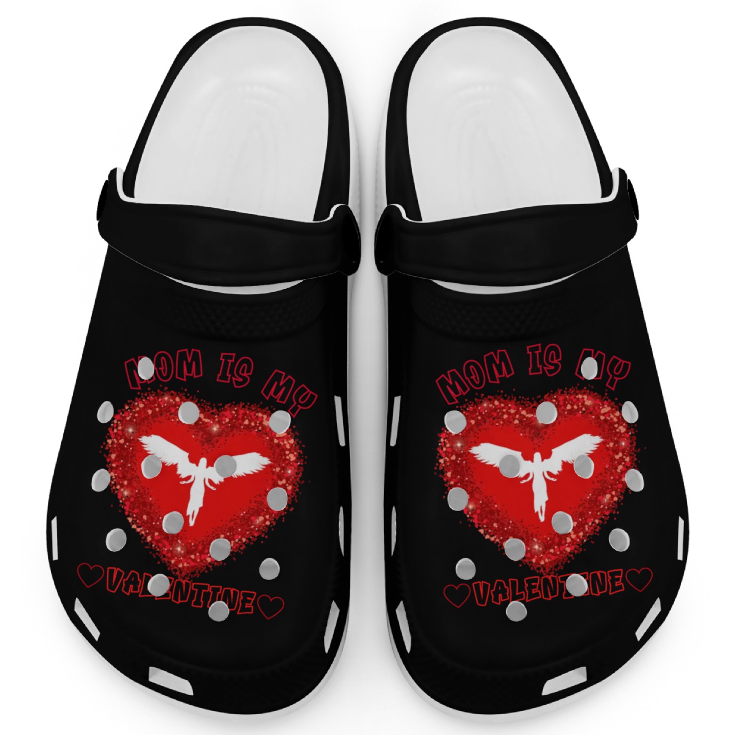 mom is my valentine Clogs