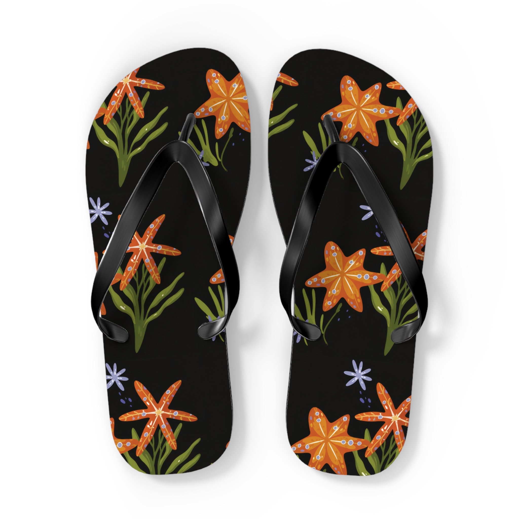 Summer colorful Flip Flops, elegant modern beach Flip Flops, summer slip-on Flip Flops, all day comfort for Summer beach days.