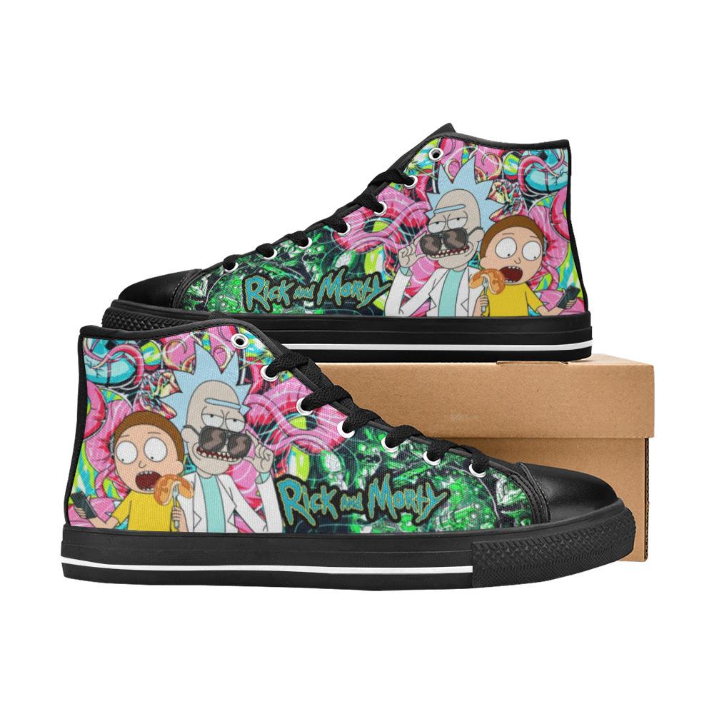 Rick and Rickandmorty High Top Shoes Sneakers, Birthday Gift for Him Her