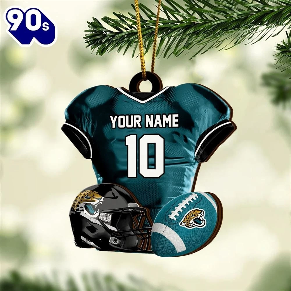 Personalized Jacksonville Football Team Jaguars Christmas Ornament Gift Decor