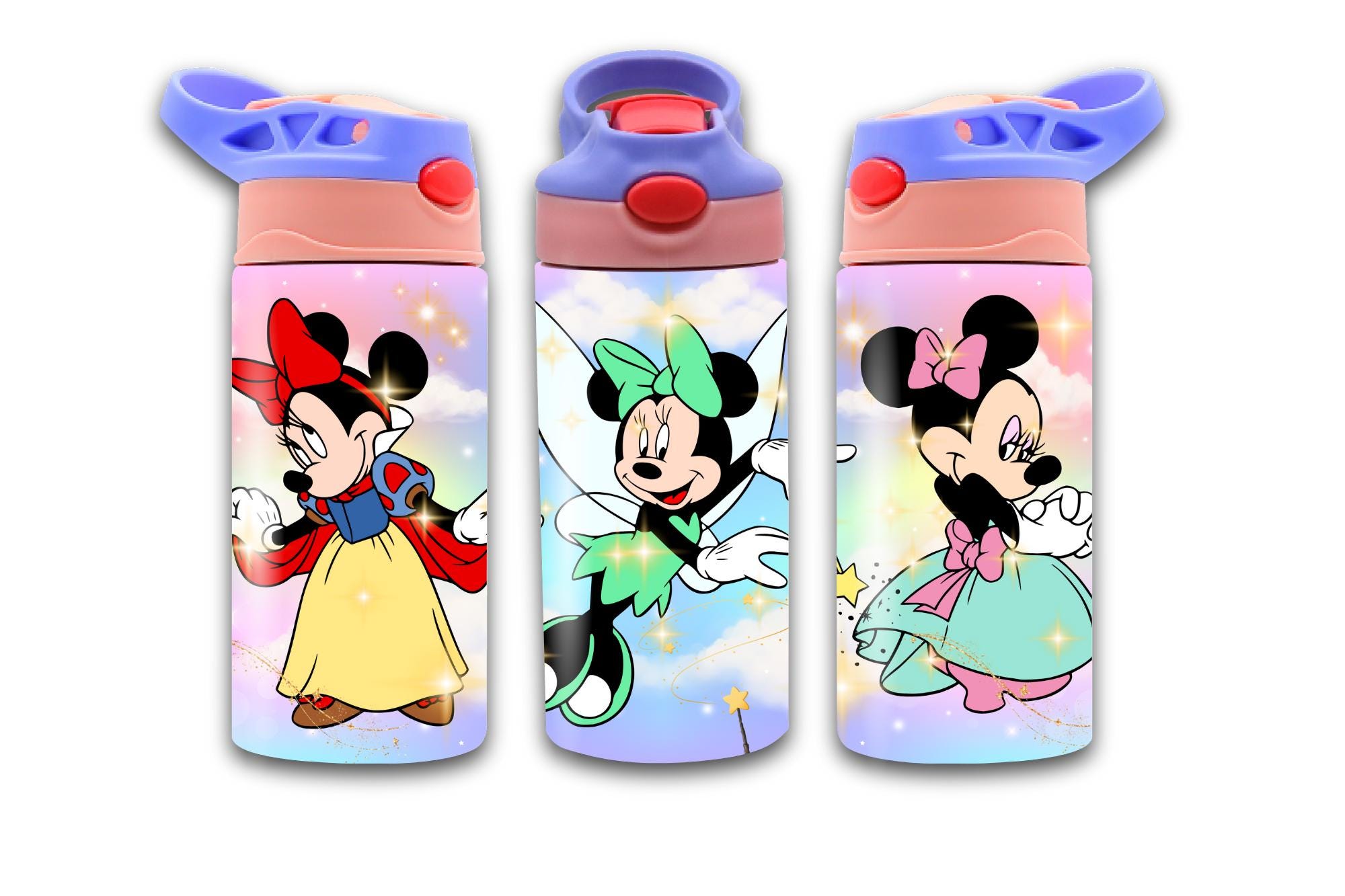 Fairy Princess Magical Kingdom 12oz, Princess 12 Oz Flip Top Tumbler wrap for Kids