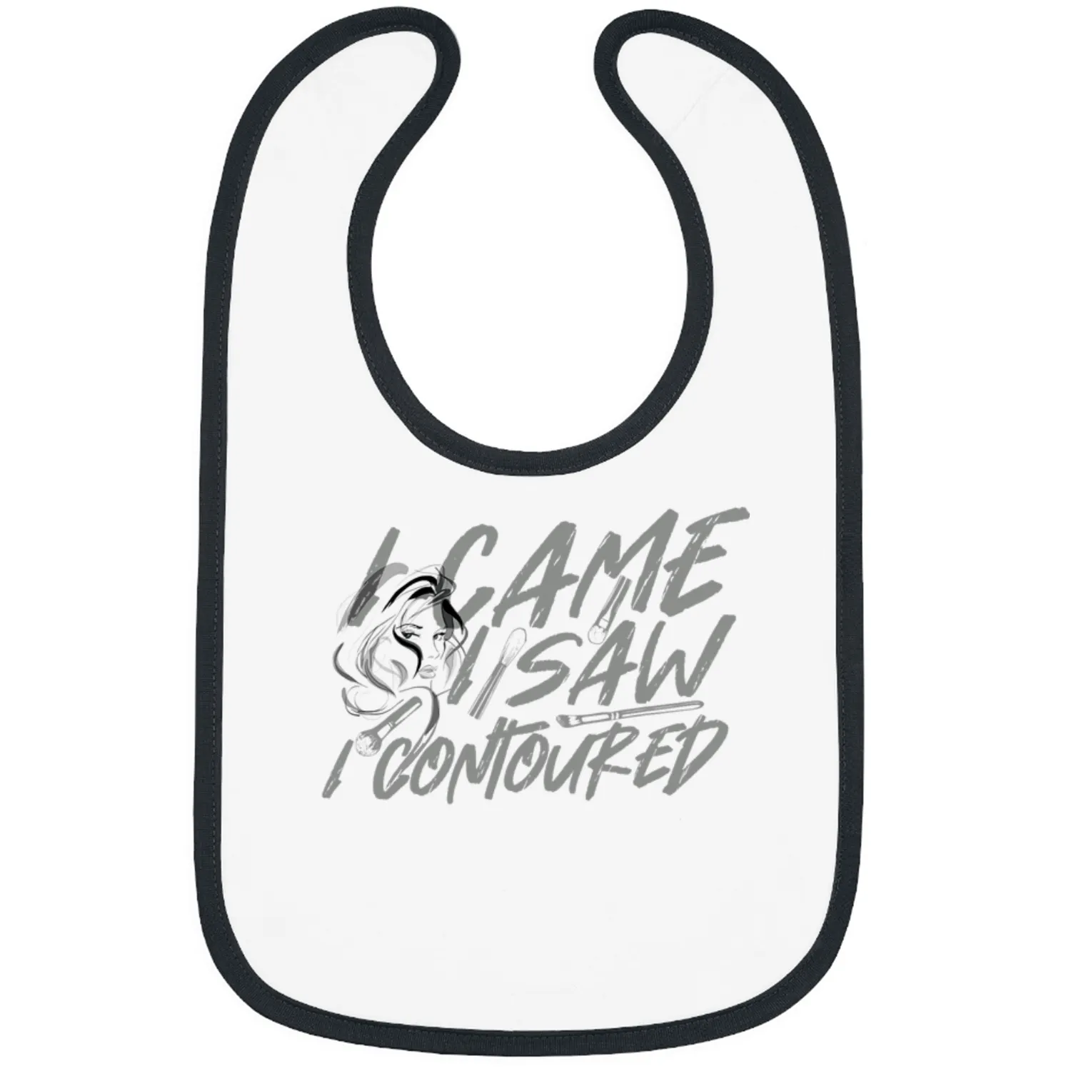 I Came I Saw I Contoured for a beautician makeup artist Bibs
