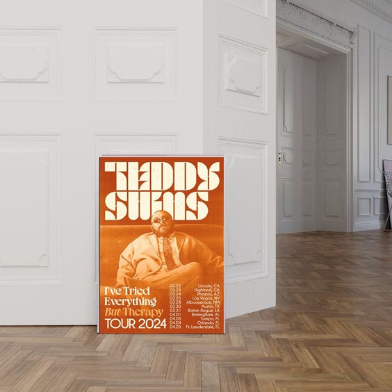 Teddy Swims Tour 2024 I've Tried Everything But Therapy Poster