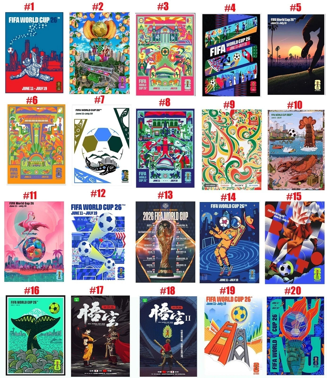 FIFA World Cup 2026 Poster - Premium Matte Vertical Poster