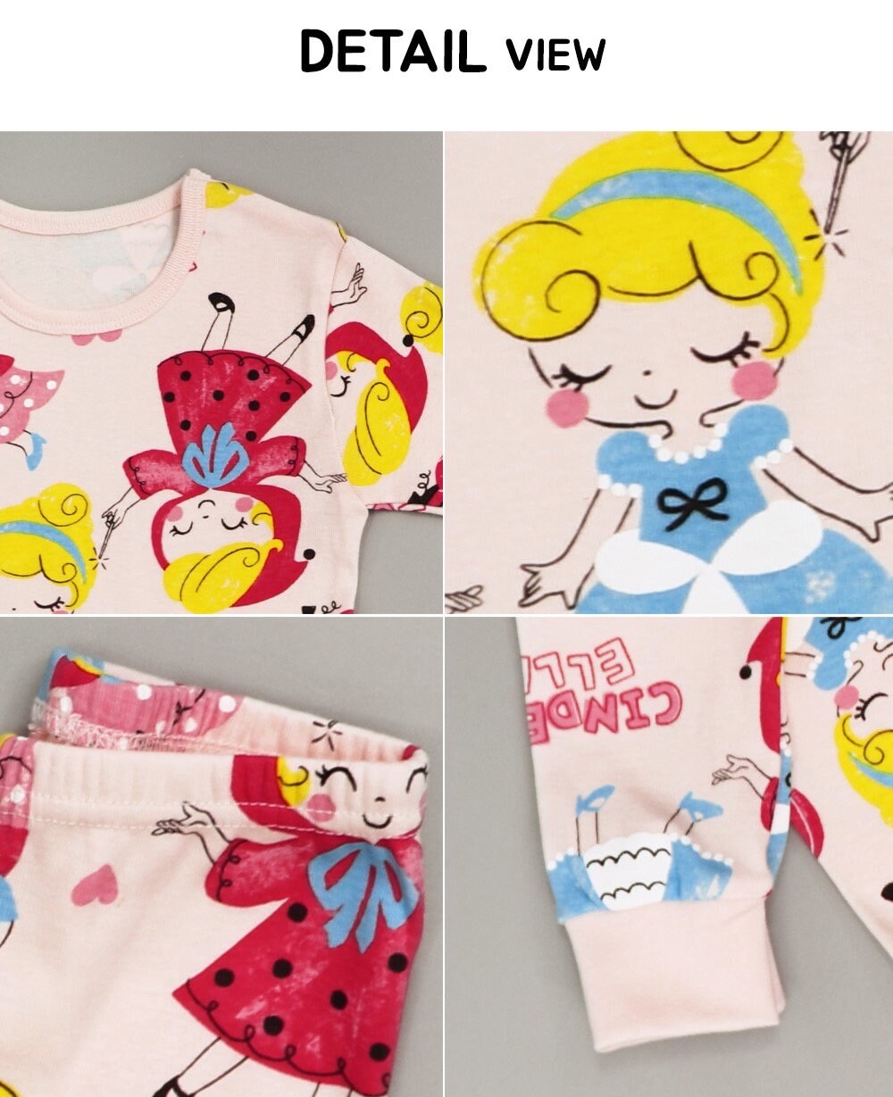 Girls Cinde princess pajamas, Snow fairy princess, kids pajama set, Korean pajamas