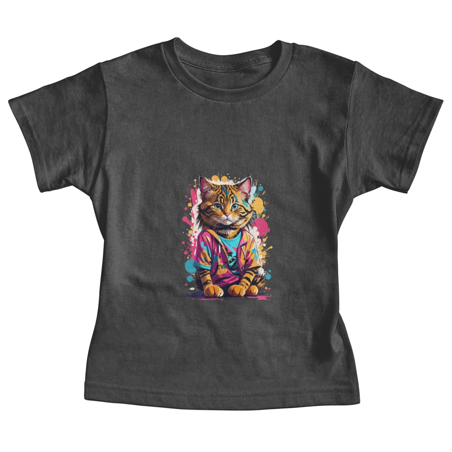 cat animal art I cool cute cat Baby Tees