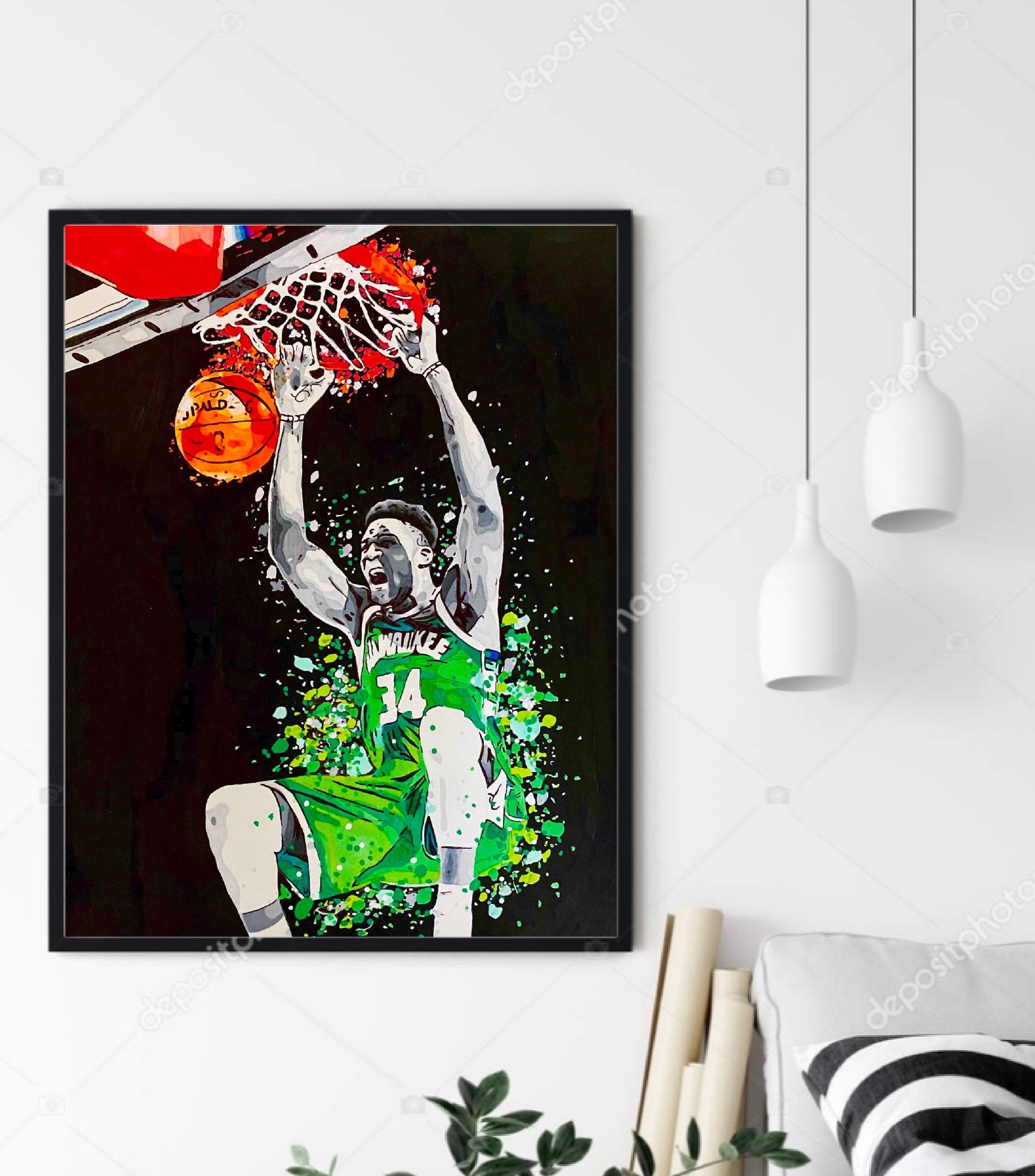 Giannis Antetoko Poster - Hand Painted Art Prints - Poster - Gift