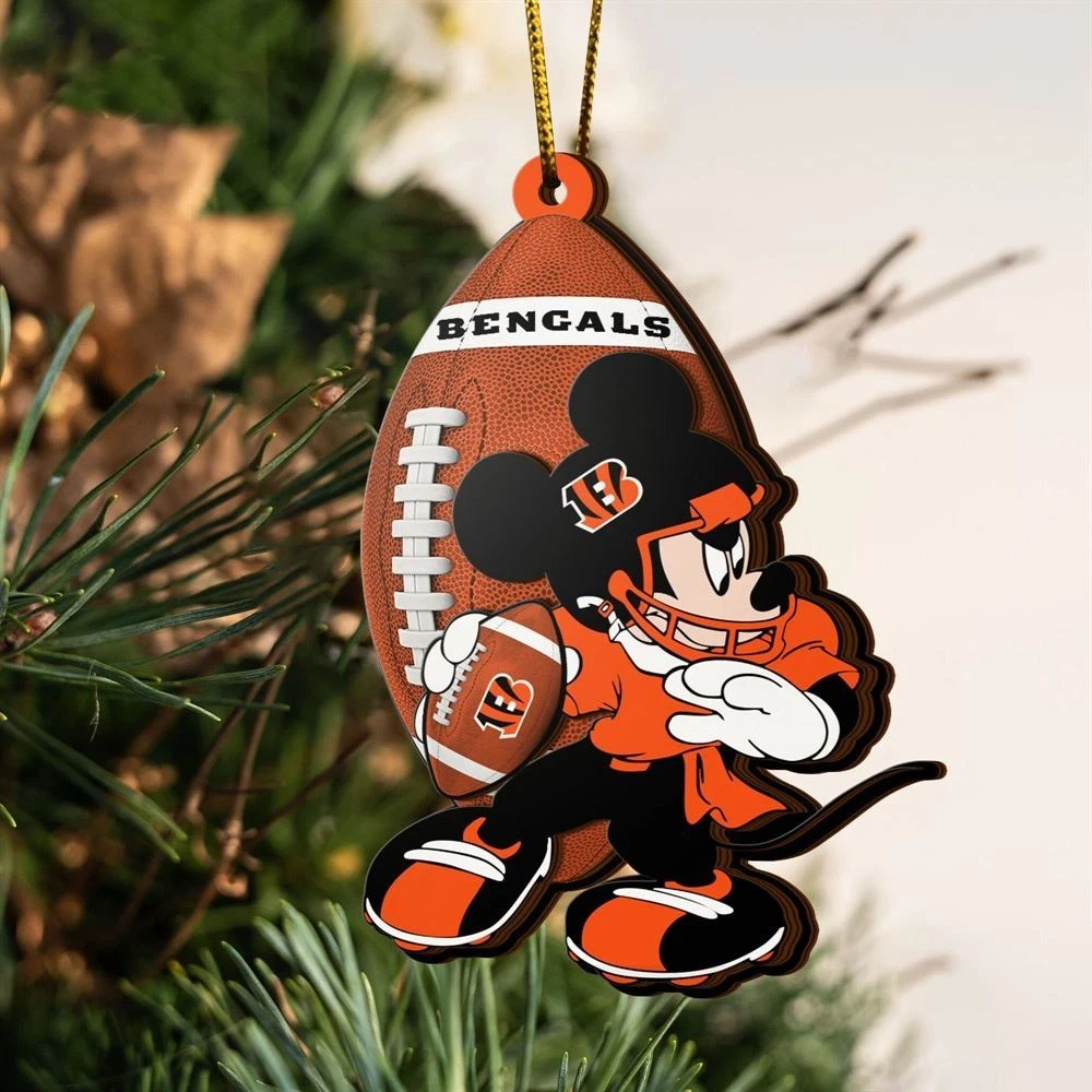 Cincinnati Football Team Bengalss Christmas Ornament Gift Decor